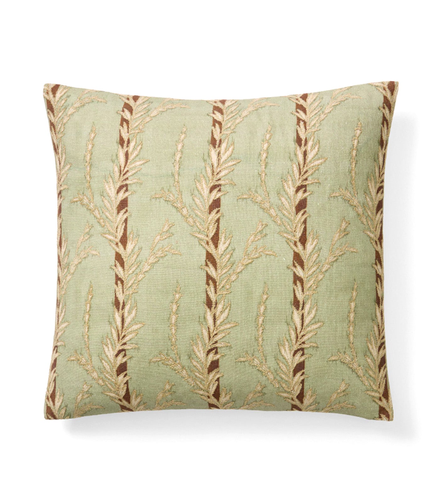 Trellis Vine Stripe Pillow Cover Vetiver Green