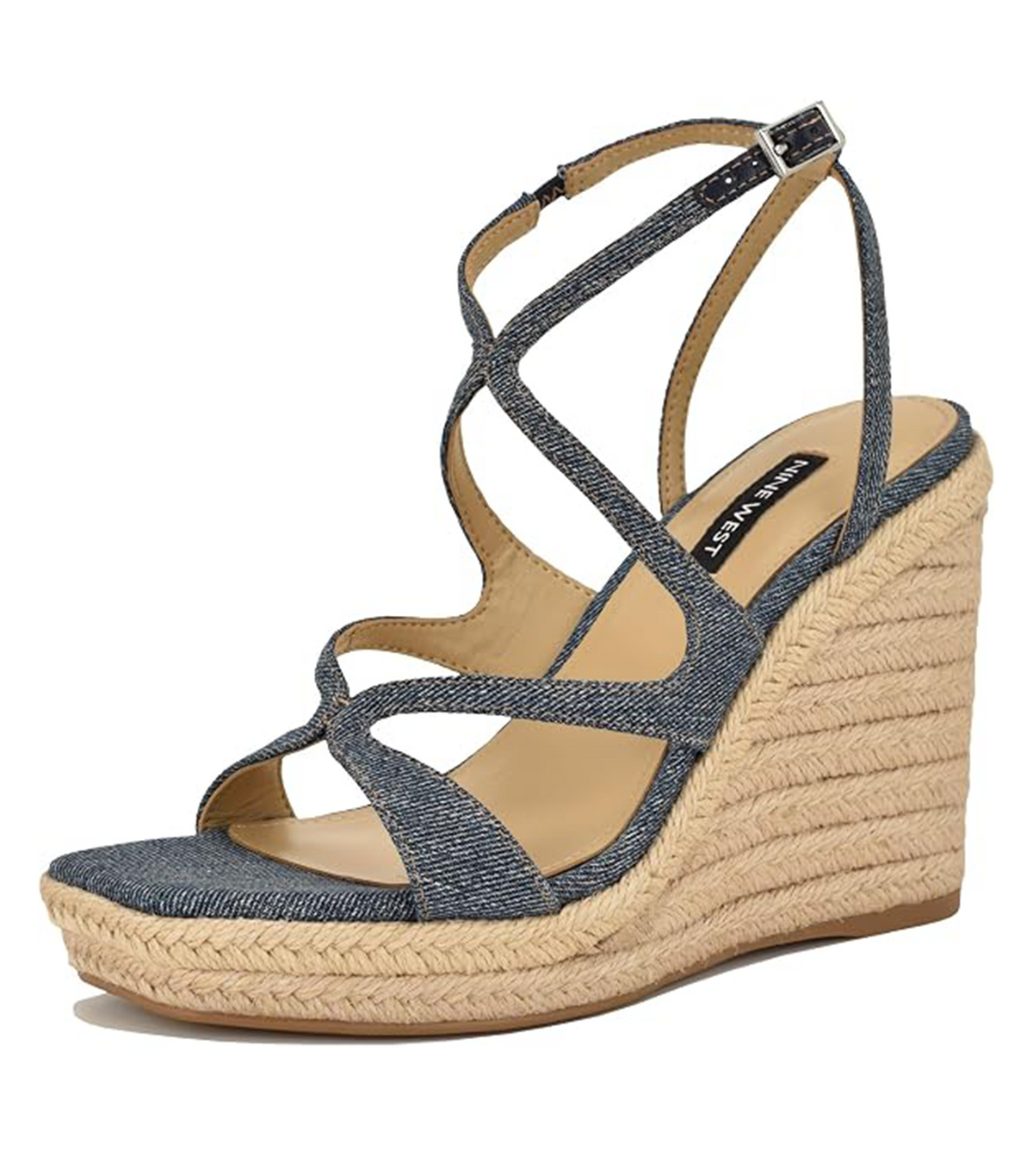 Adriane Wedge Sandal Medium Blue