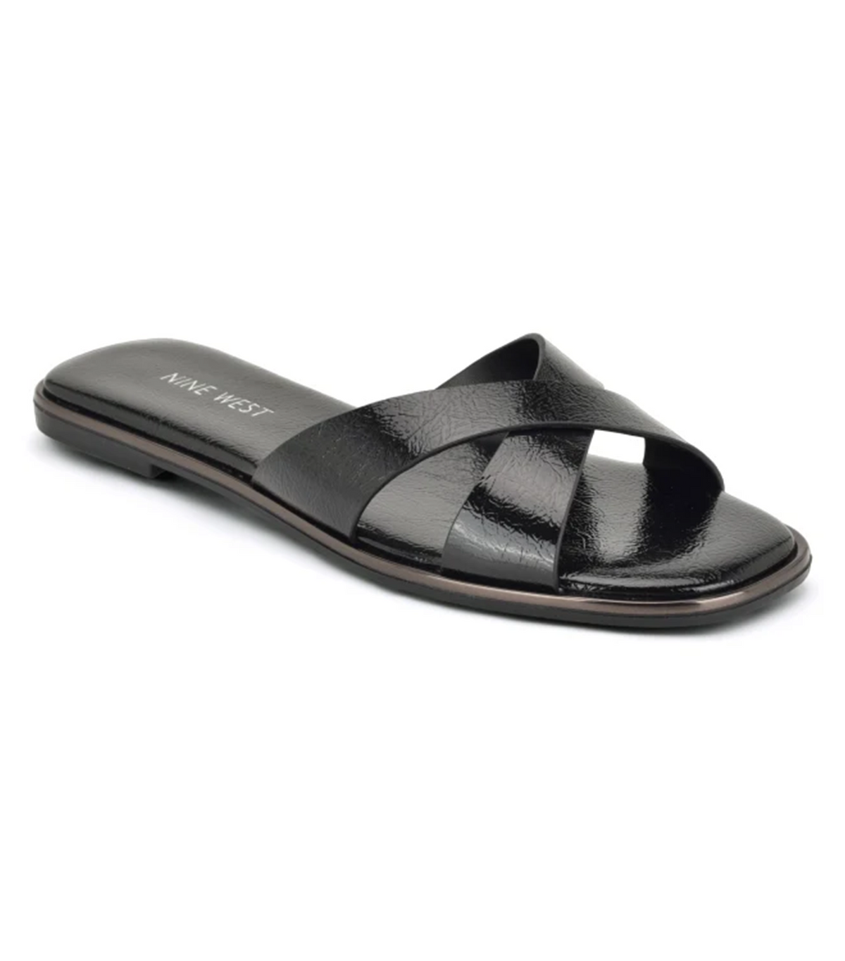 Edeny Flat Slide Sandal Black
