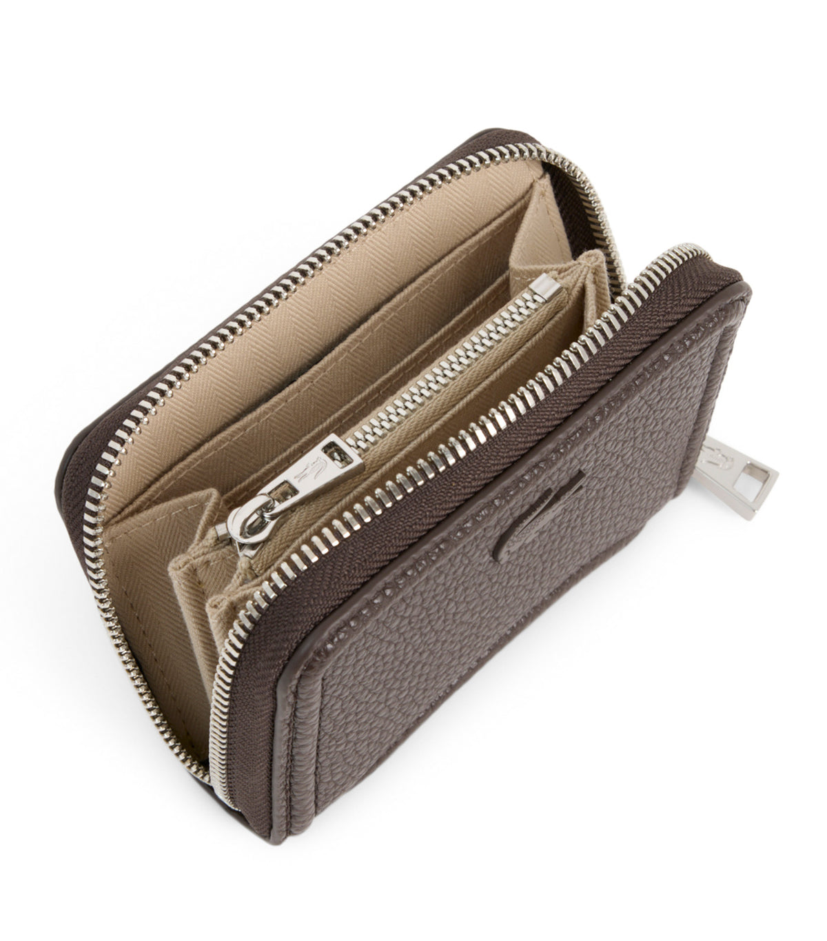 Everyday Club Zipped Coin Purse Dark Brown