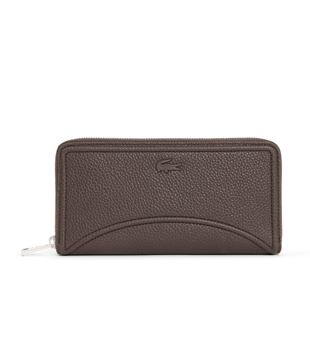 Lacoste Large Everyday Club Zipped Billfold Dark Brown