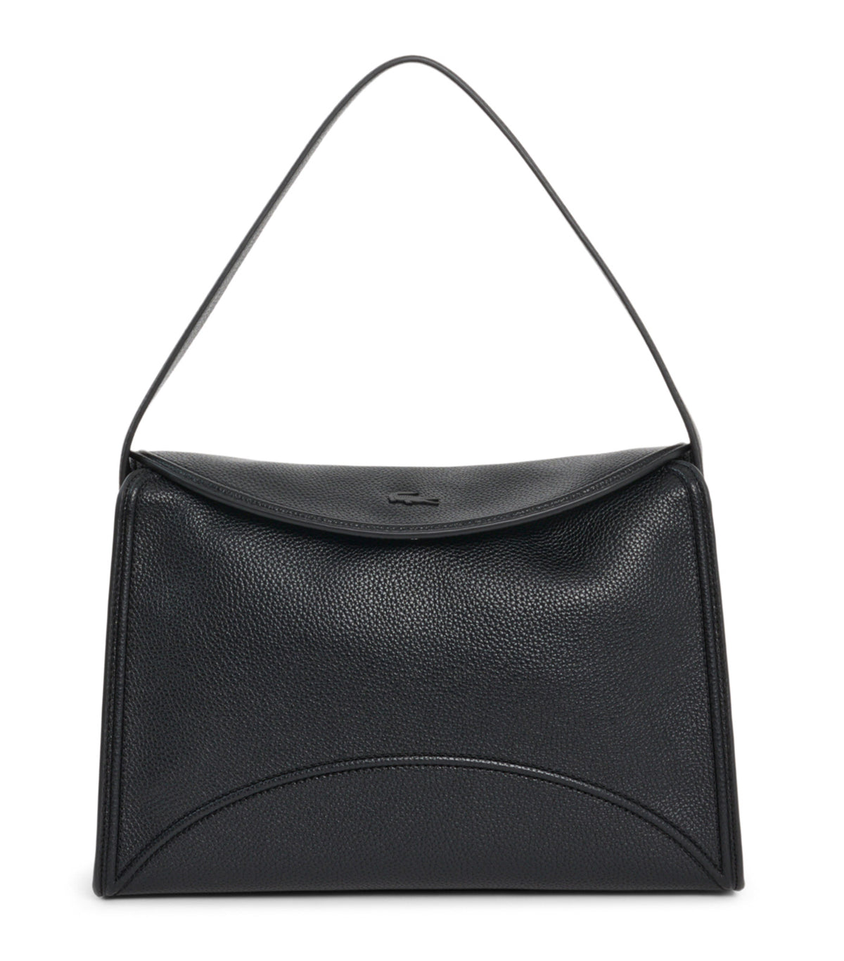 Large Everyday Club Flap Close Shoulder Bag Noir