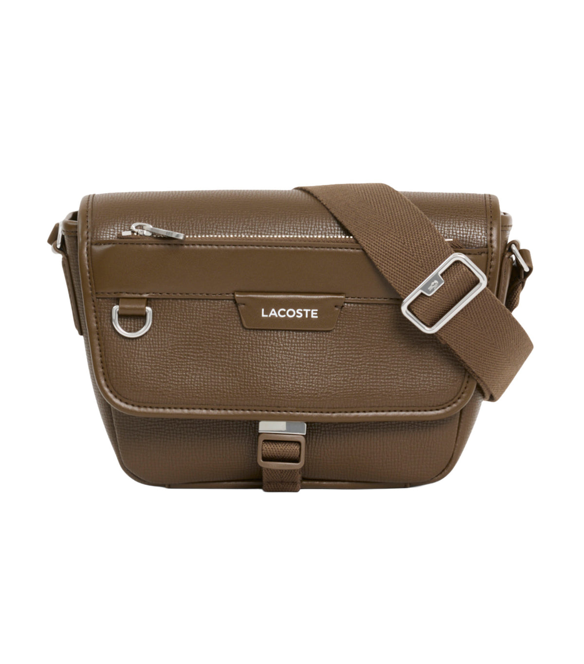 Mini Ossian Leather Messenger Bag Mascara