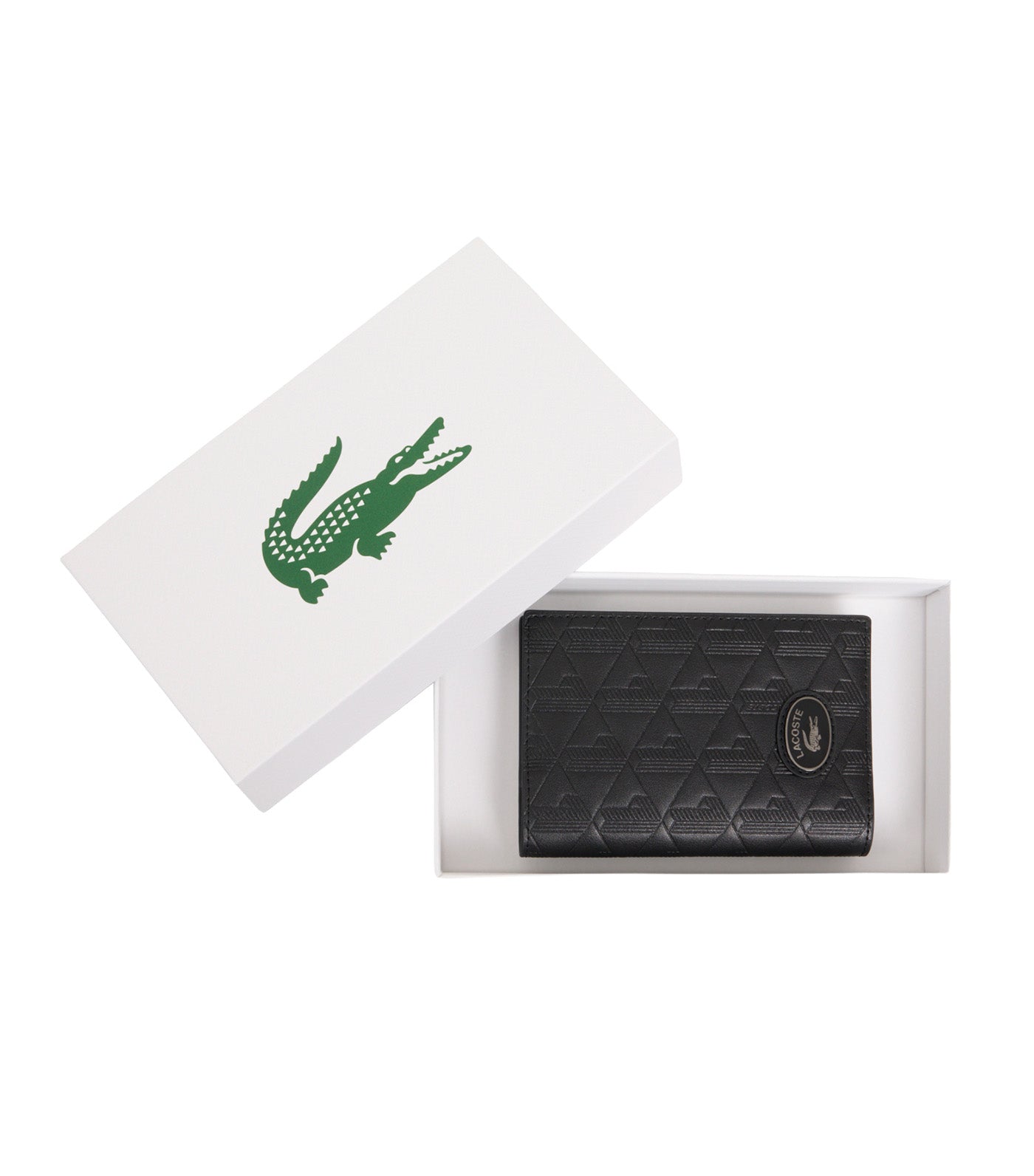 Monogram Leather Passport Cover Noir