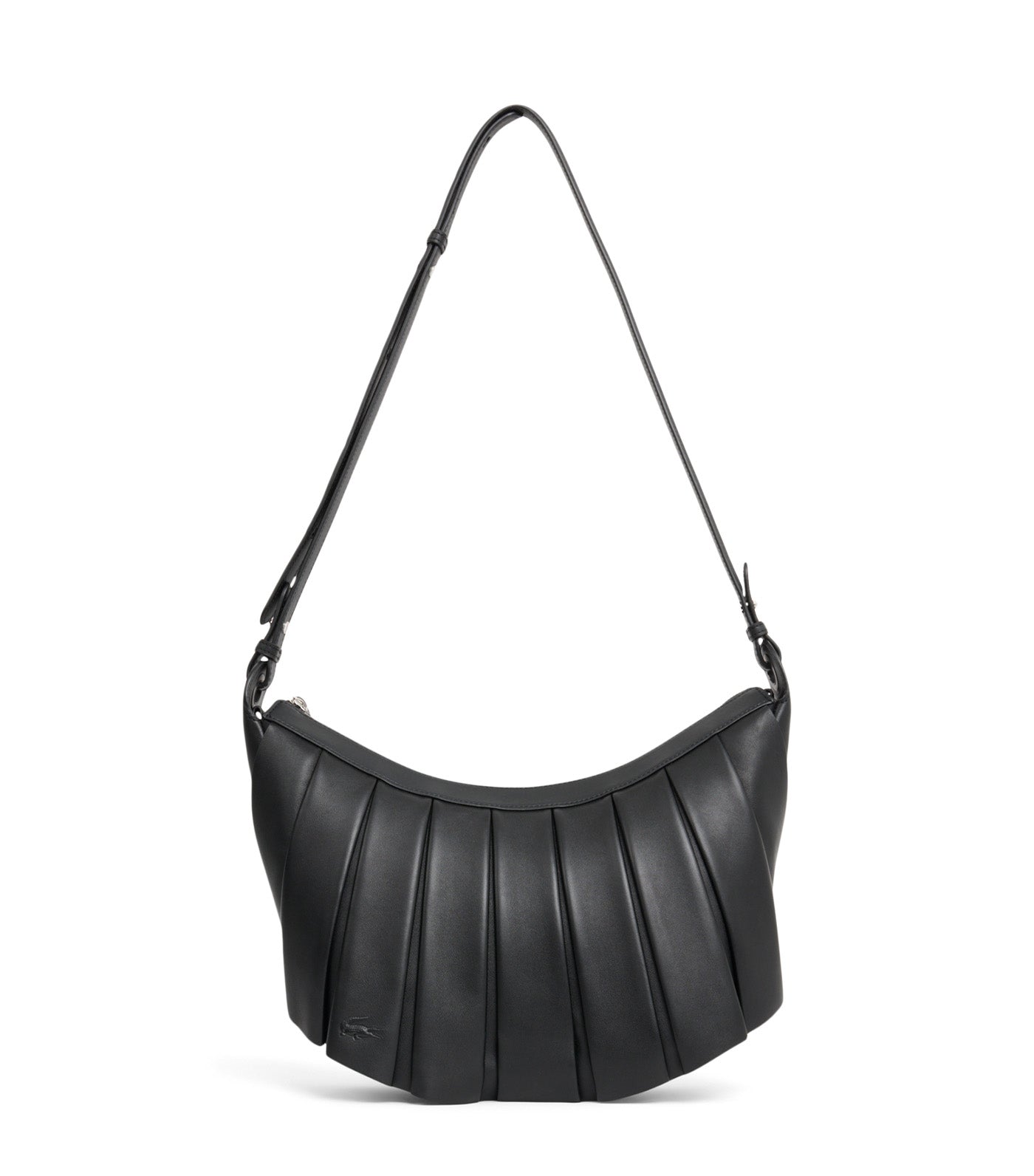 Medium Lenglen Leather Hobo Bag Noir