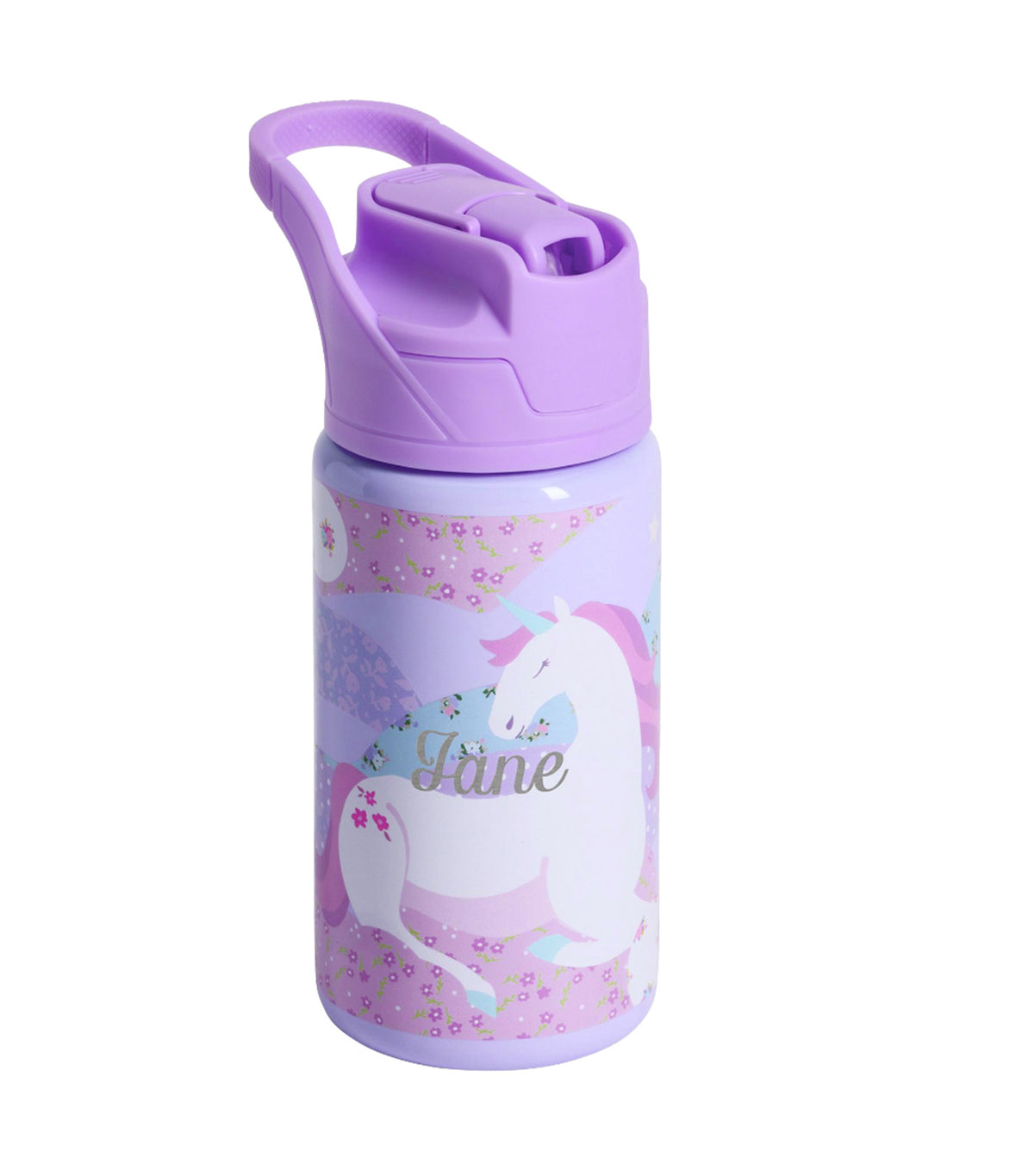 Unicorn Floral Mackenzie Water Bottle Multi
