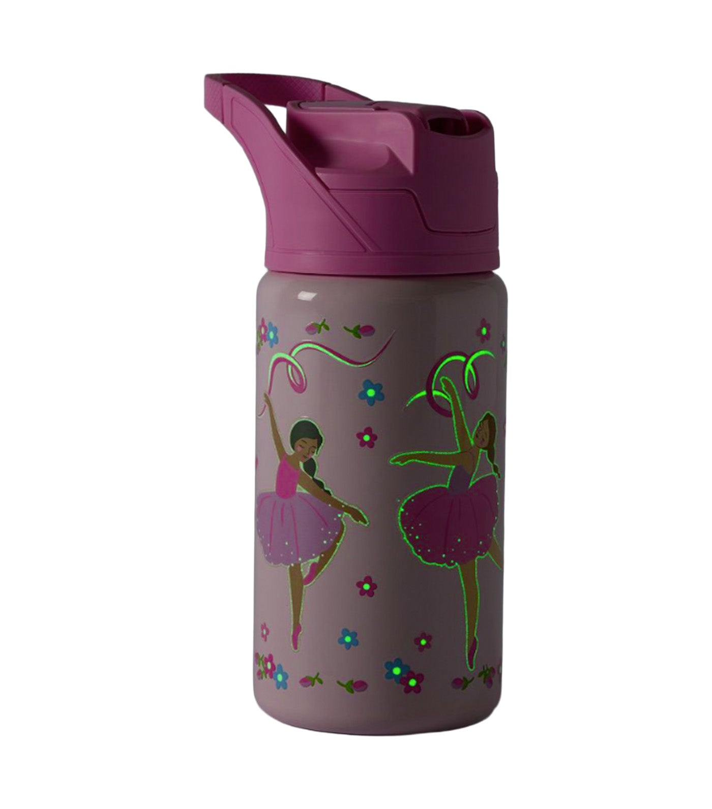 Ballerinas Glow-In-The-Dark Mackenzie Water Bottle Pink/Multi