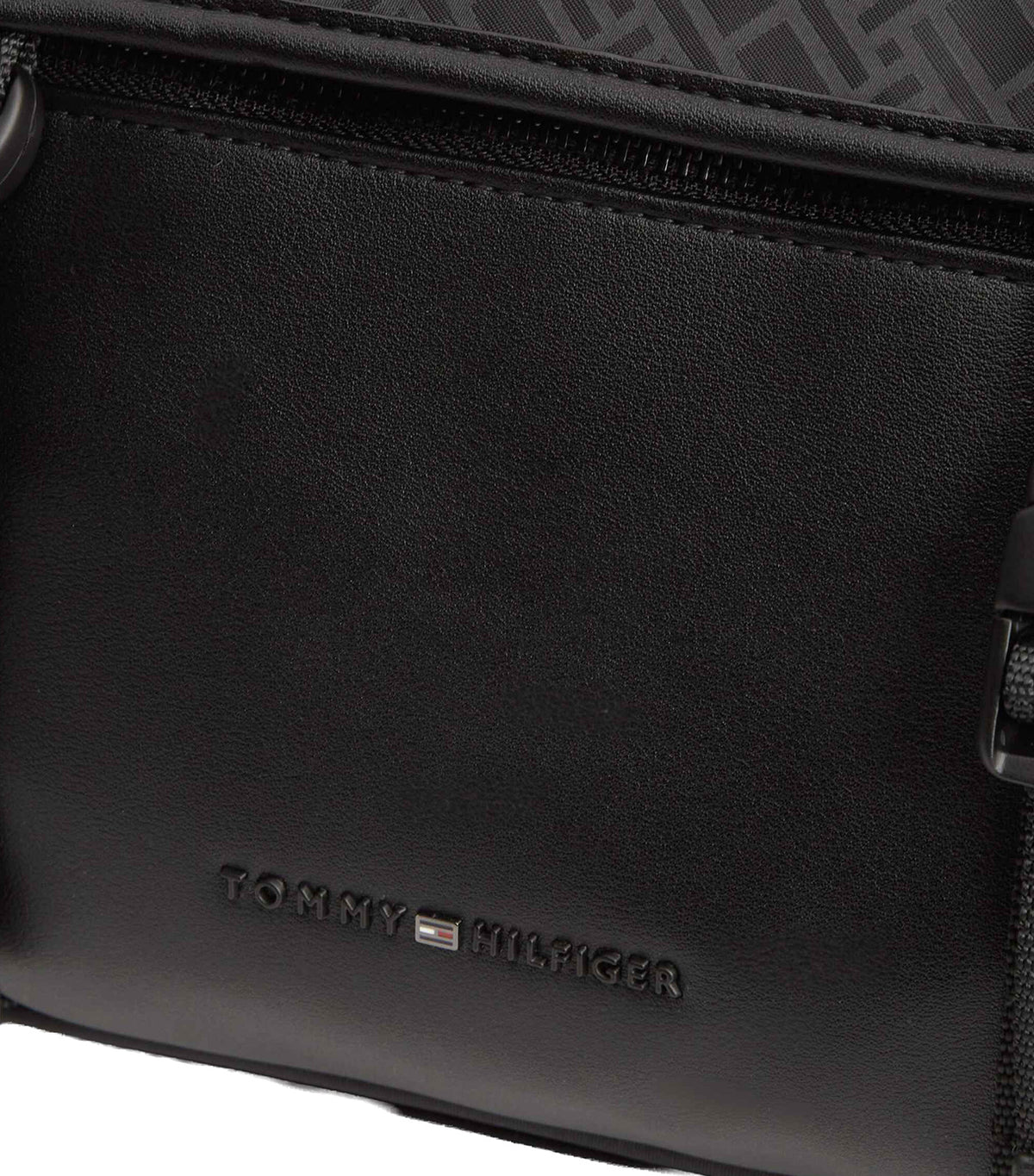 Men's Nylon Jacquard Satchel Black