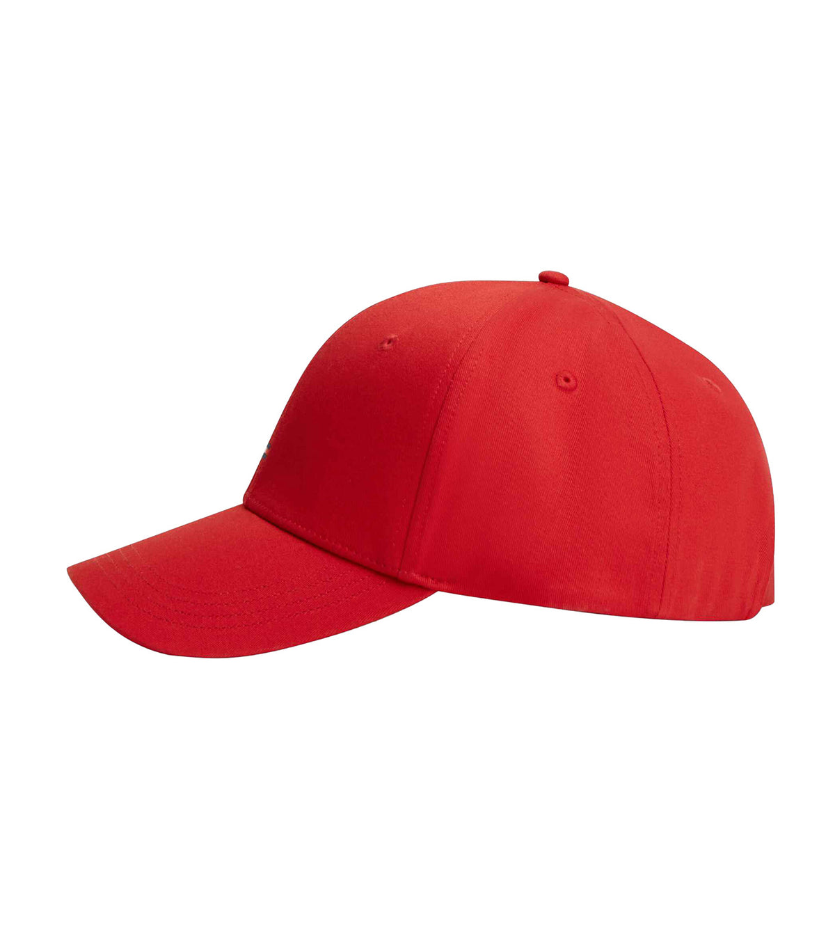 Men's Flag Cotton 6 Panel Cap Apple Red