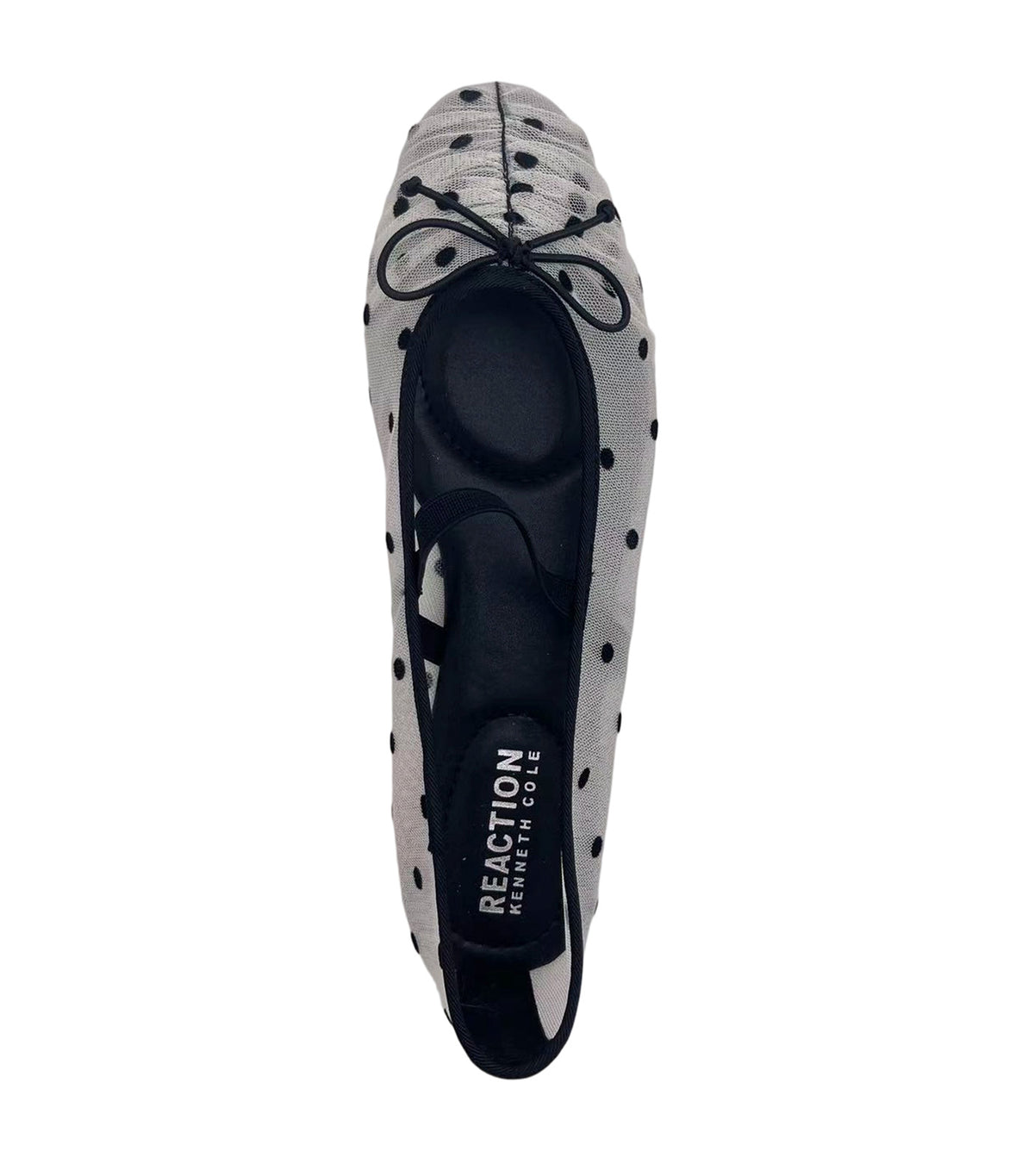 Margie Ballet Flats Mesh Black White