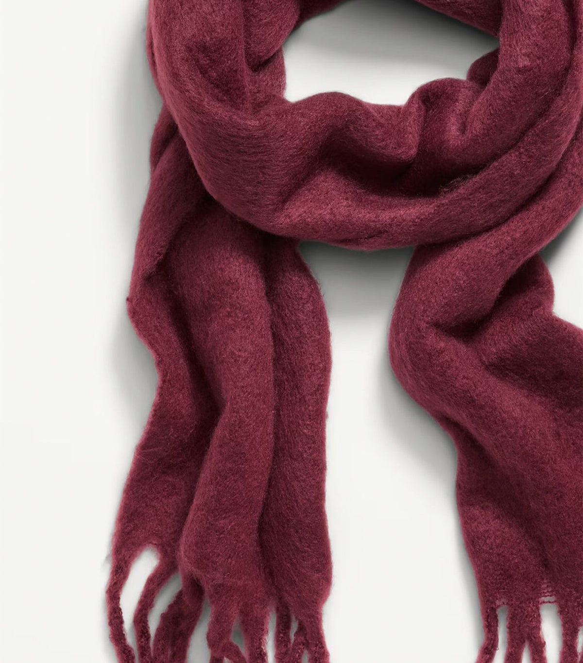 Fringed Scarf Royal Burgundy
