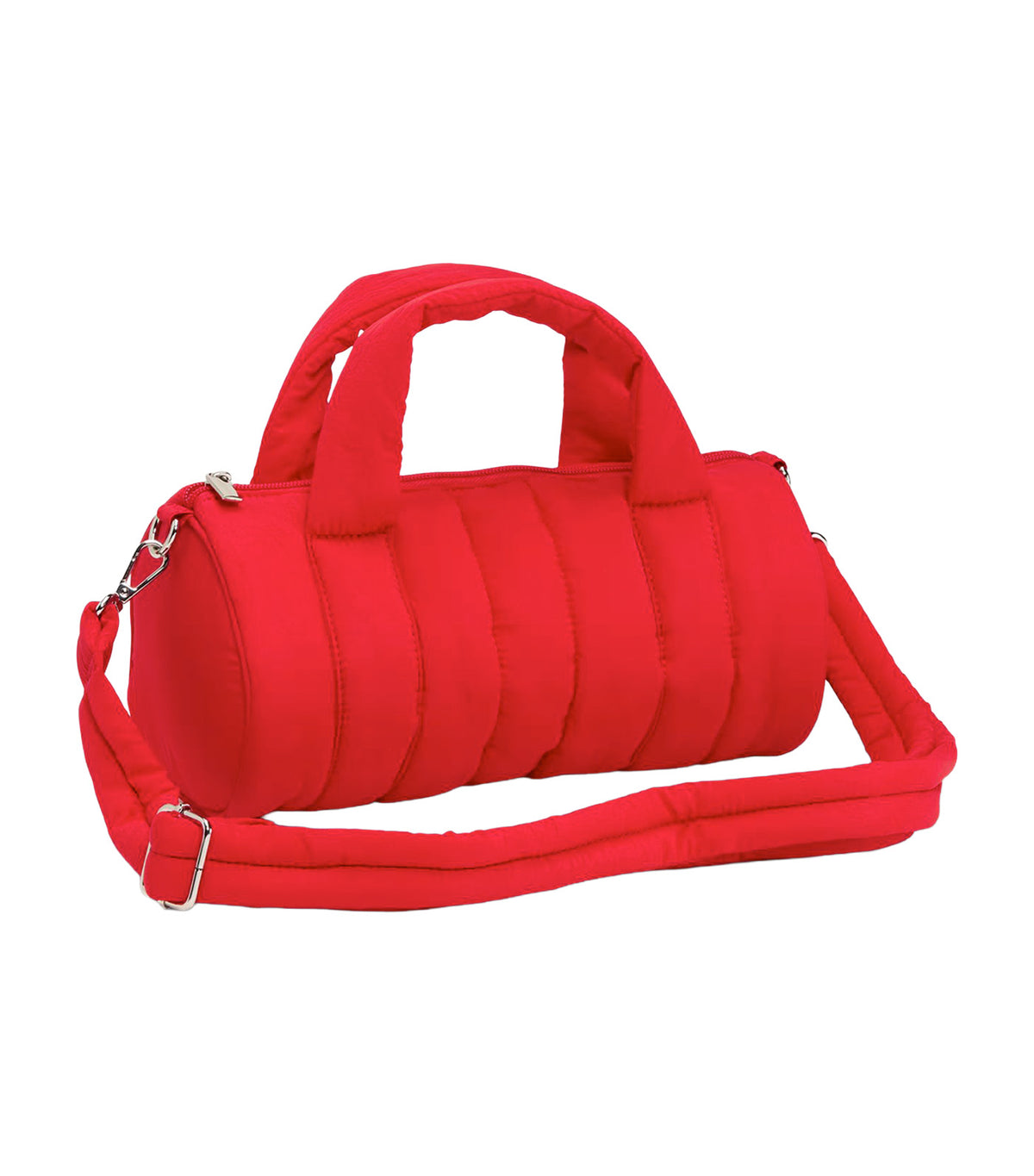 Active Puff Barrel Bag Amaryllis Red