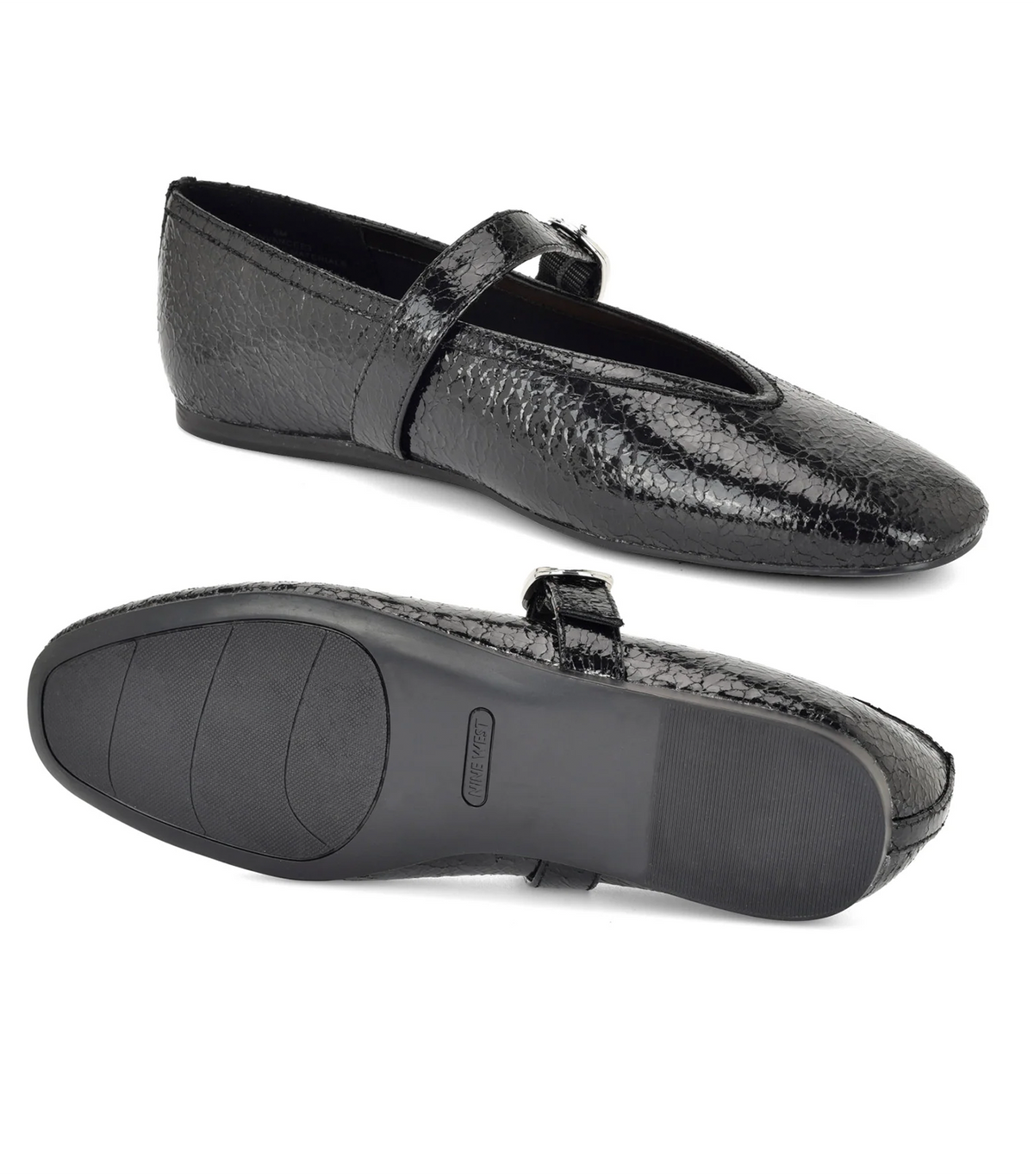 Vancee Mary Jane Ballet Flat Black