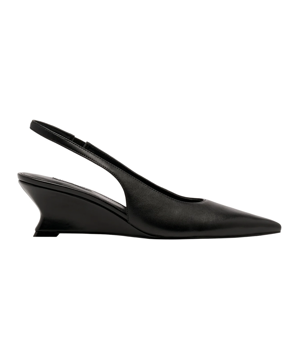 Teron Slingback Wedge Pump Black