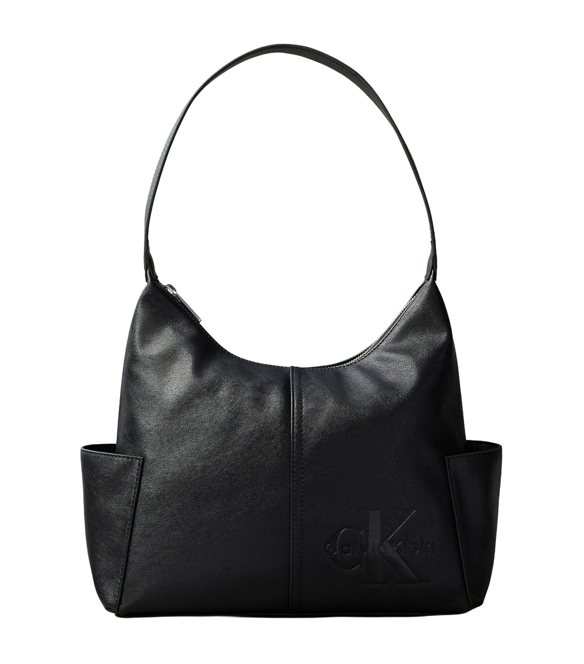 Pockets Monologo Shoulder Bag Black
