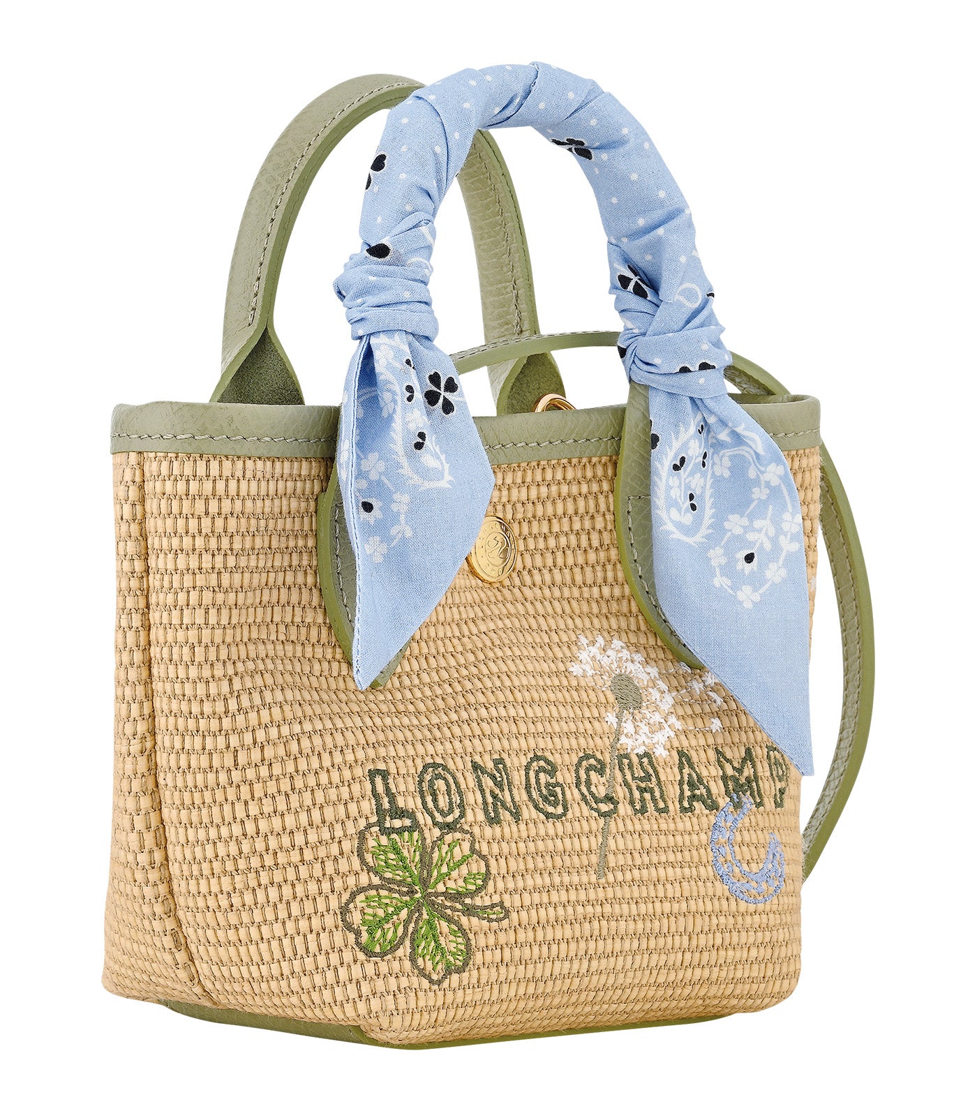 Le Pliage Collection Basket Bag XS Almond Green