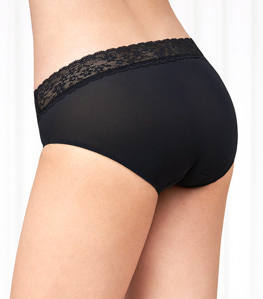 Lacy Micro Hero Midi Panty Black