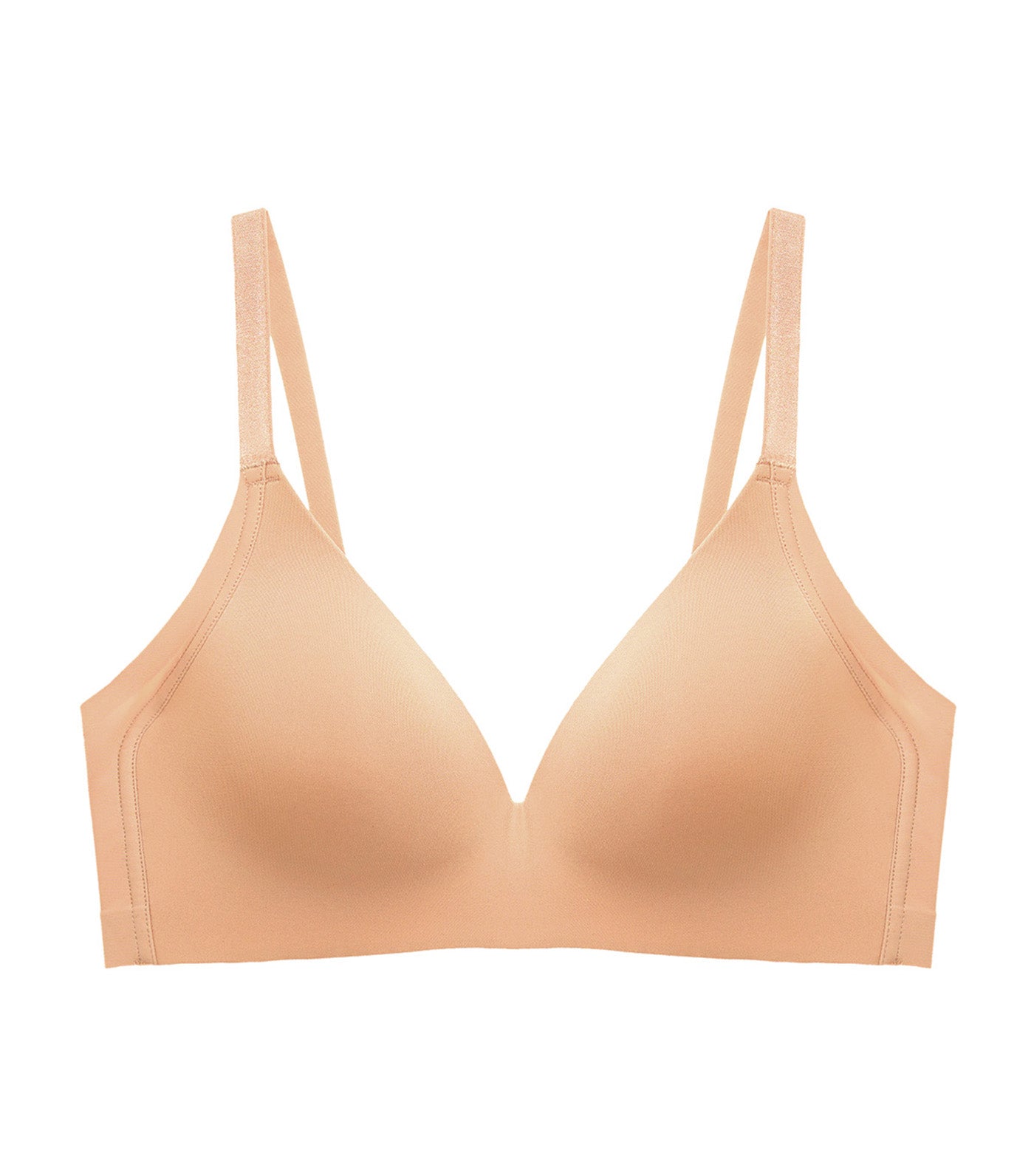 Tri-Zone Non Wired Padded Bra Brown