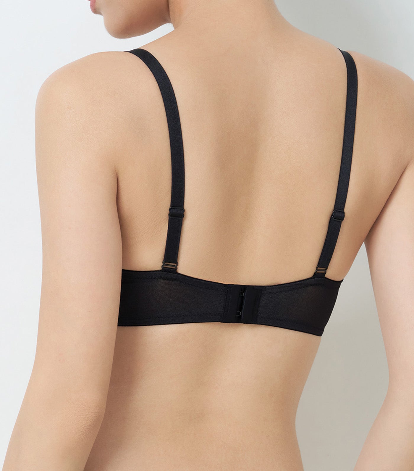 Simply Style Larkspur Wired Push Up Deep V Bra Black
