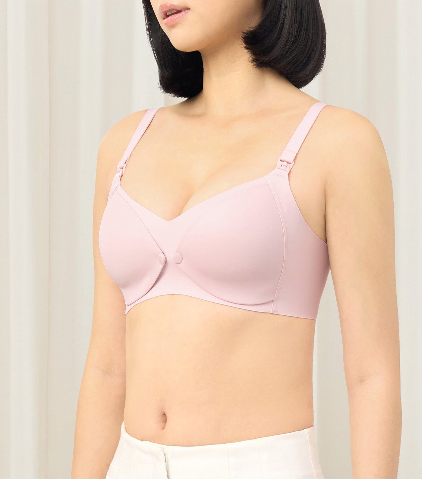 Natural Nursing Non-Wired Bra Skin Lilac