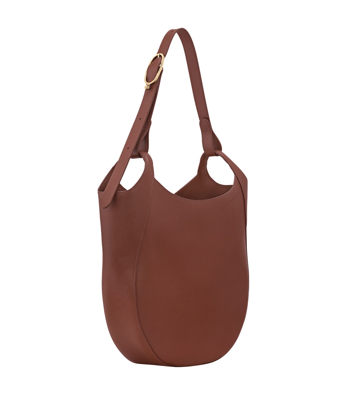 Longchamp Le Foulonné Hobo Bag L Coffee