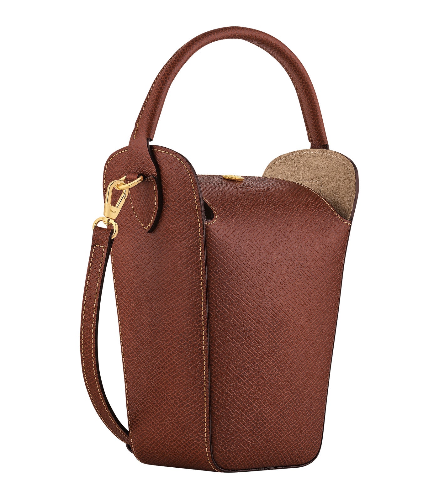 Longchamp Épure Pop Corn Bag XS Brown