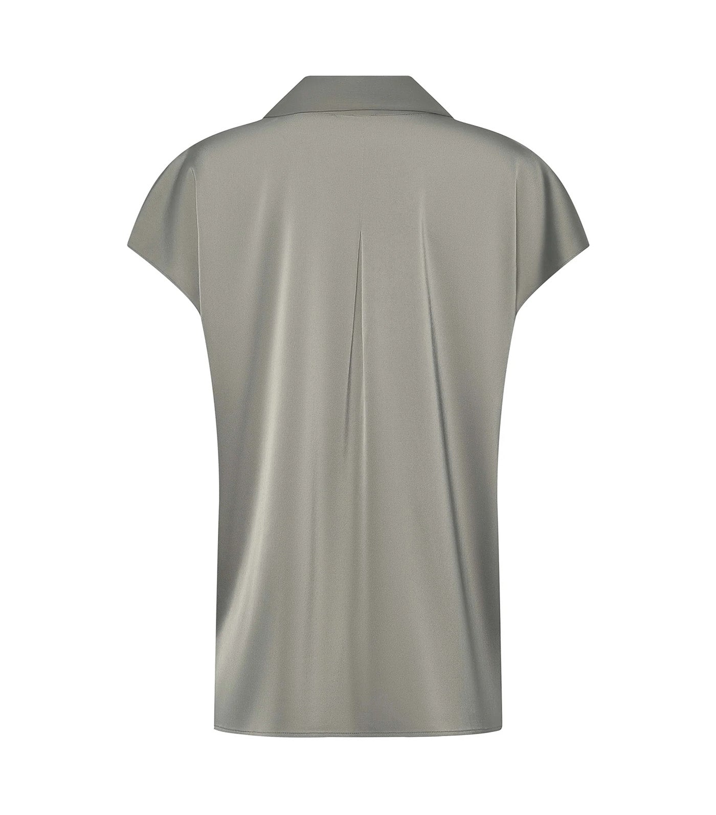 Button Front Drop Shoulder Shirt Eucalyptus