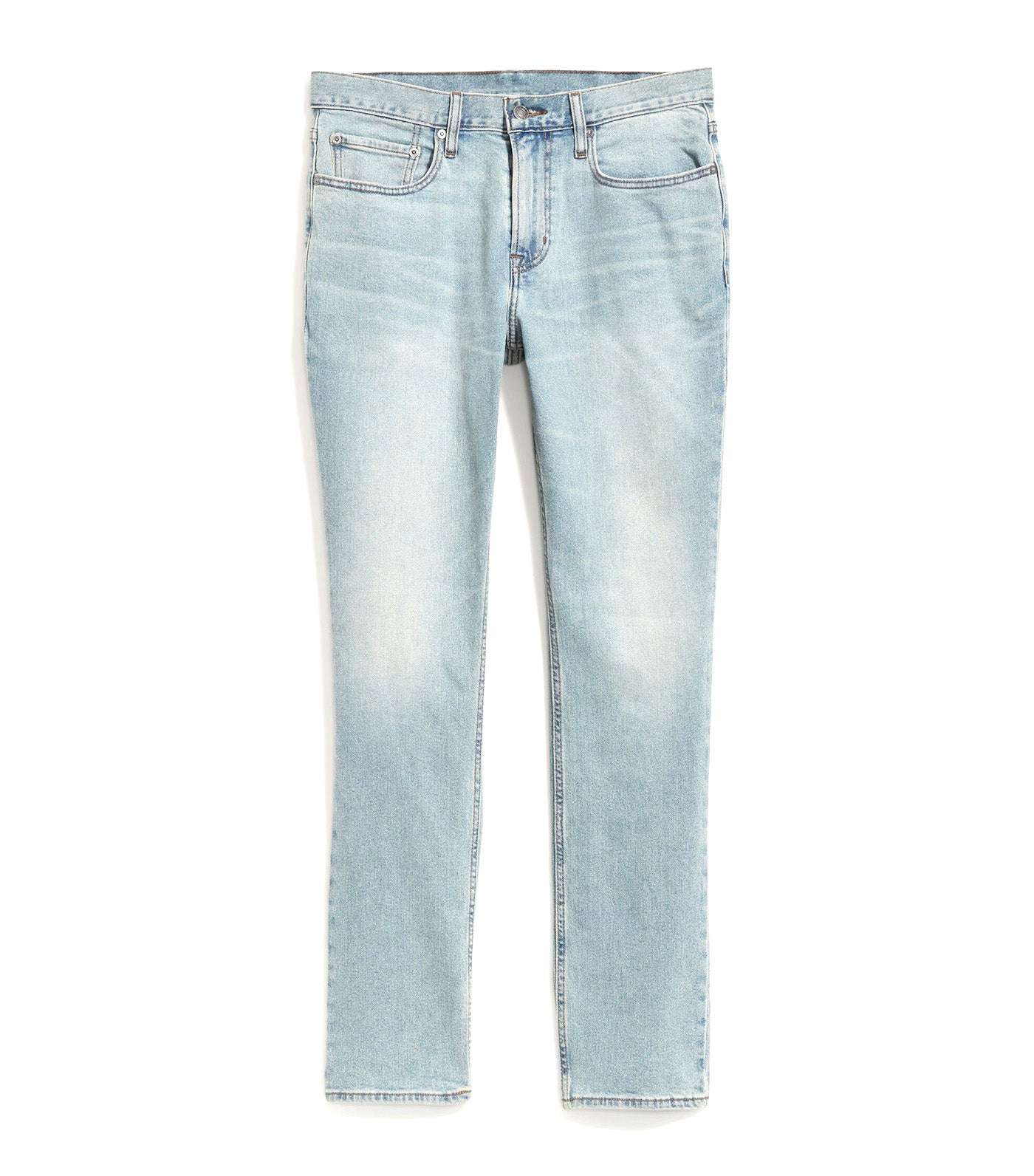 Straight Built-In Flex Jeans for Men Light Wash