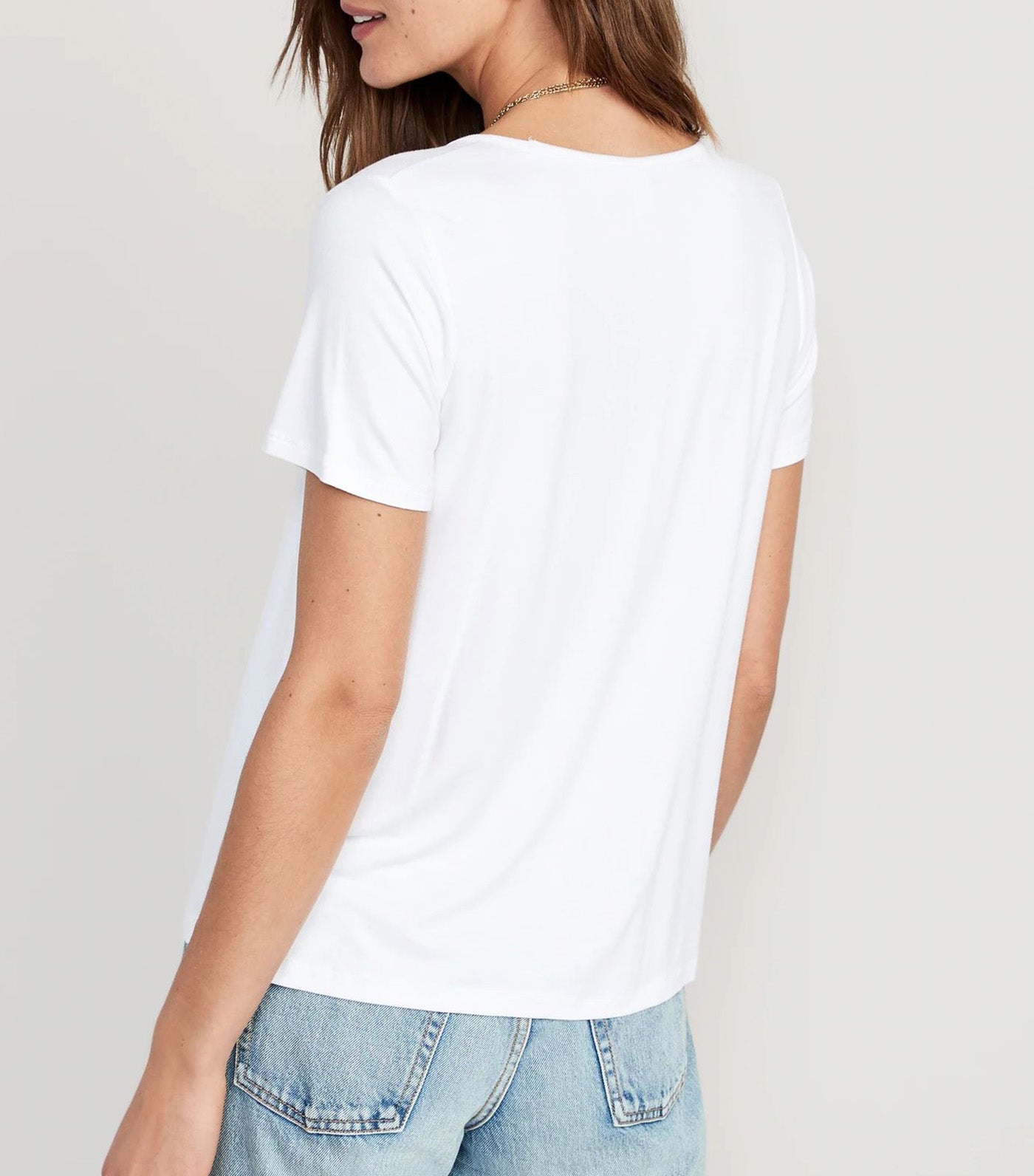 Luxe V-Neck T-Shirt For Women Calla Lily 451