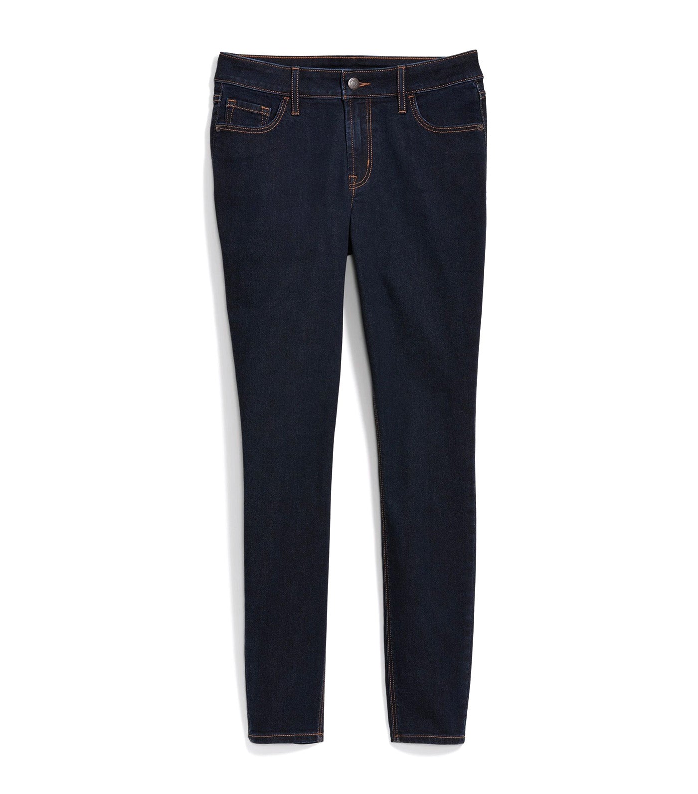 Mid-Rise Rockstar Super-Skinny Jeans for Women Rinse