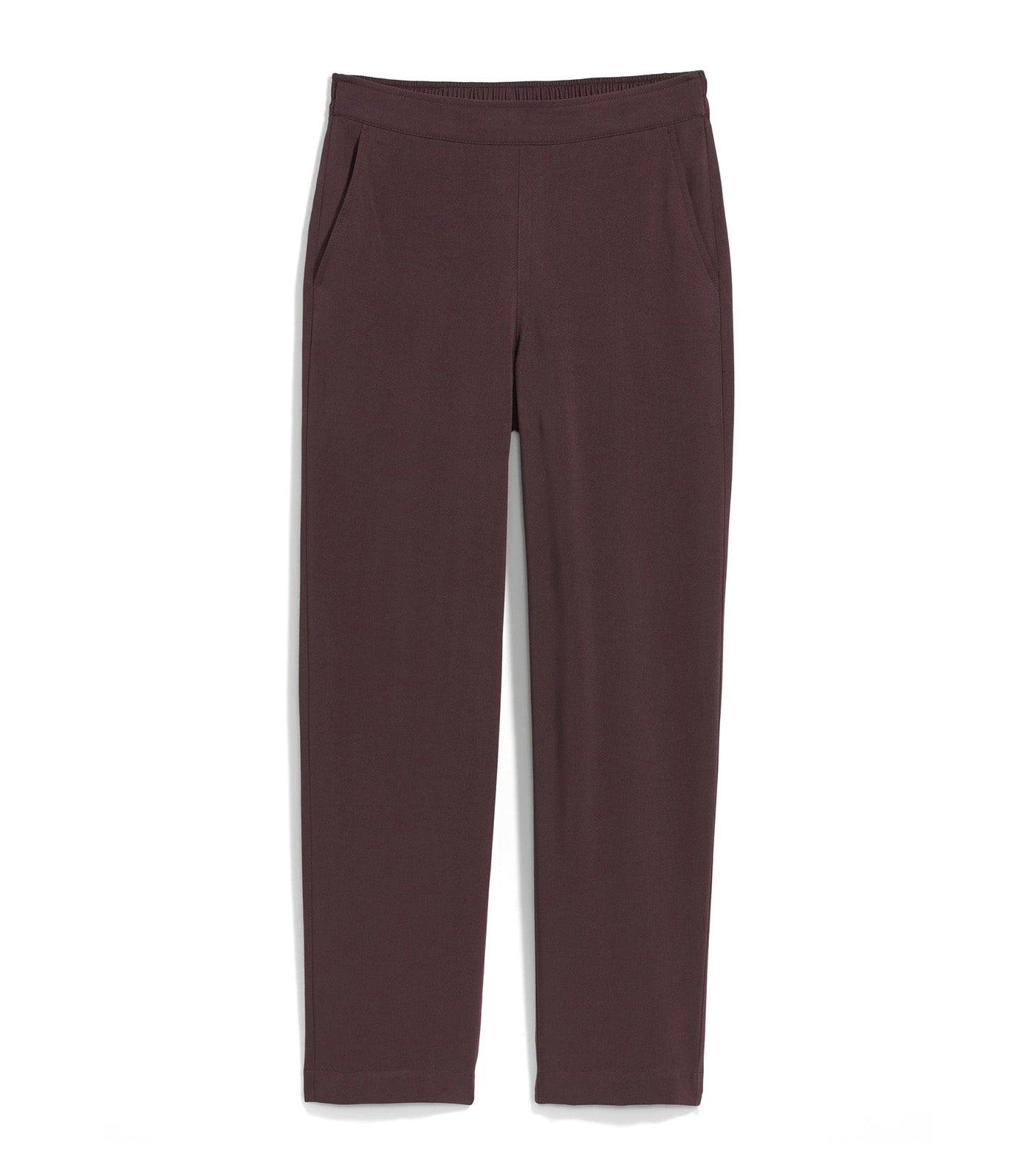 High-Waisted Soft Taper Pants for Women Plum Wine