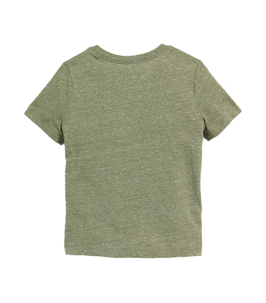 Unisex Short-Sleeve Slub-Knit T-Shirt for Toddler Olive Through This