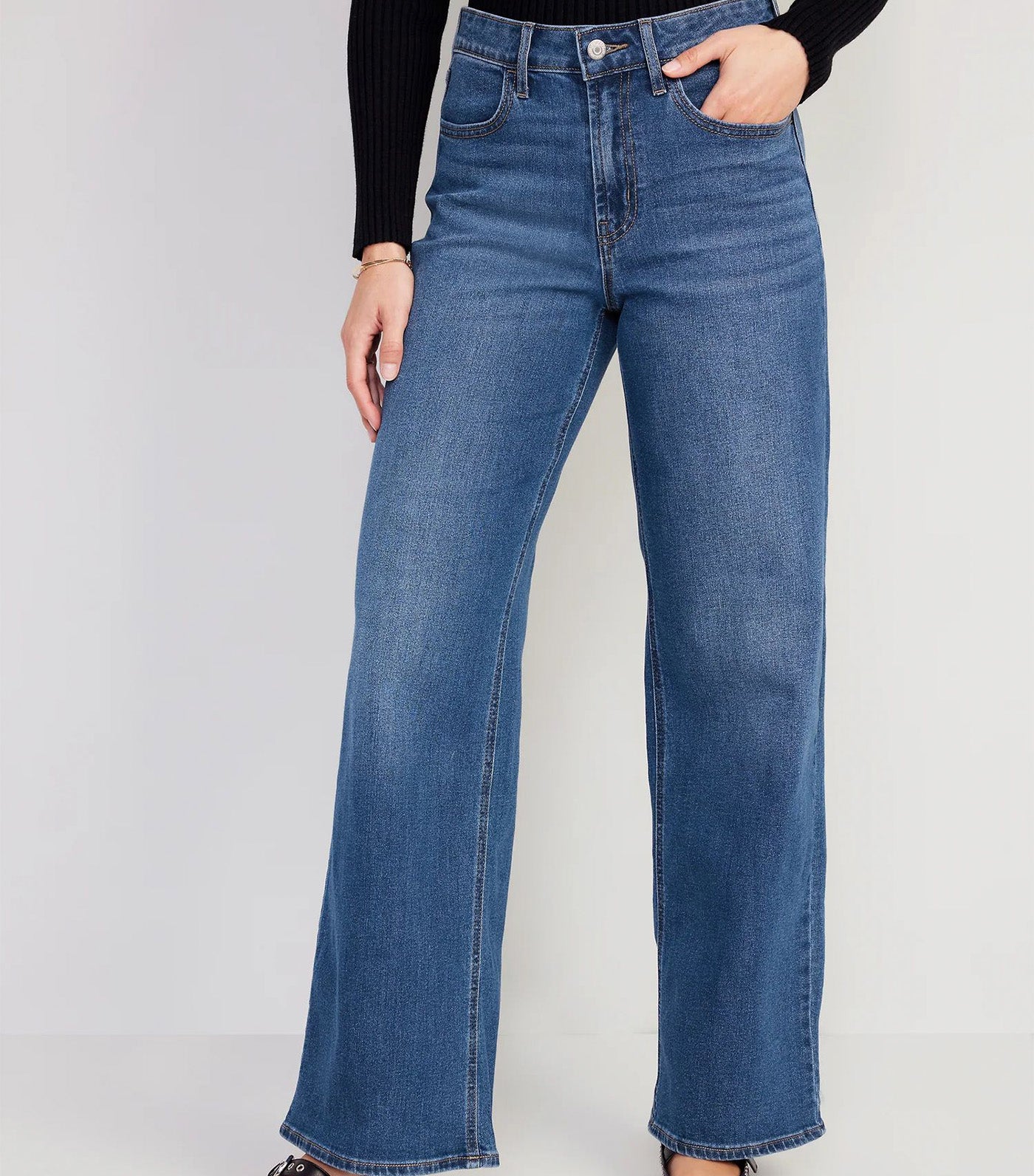 High-Waisted Wow Wide-Leg Jeans for Women New Moon