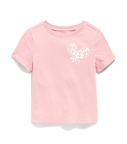 Unisex Short-Sleeve Graphic T-Shirt for Toddler Mauve Comfort