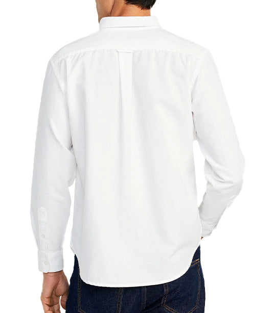 Regular-Fit Non-Stretch Everyday Oxford Shirt for Men Bright White