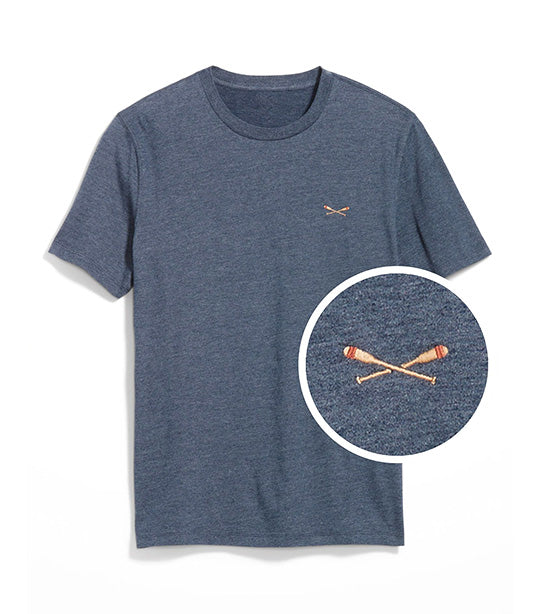 Soft-Washed Crew-Neck T-Shirt for Men In The Navy