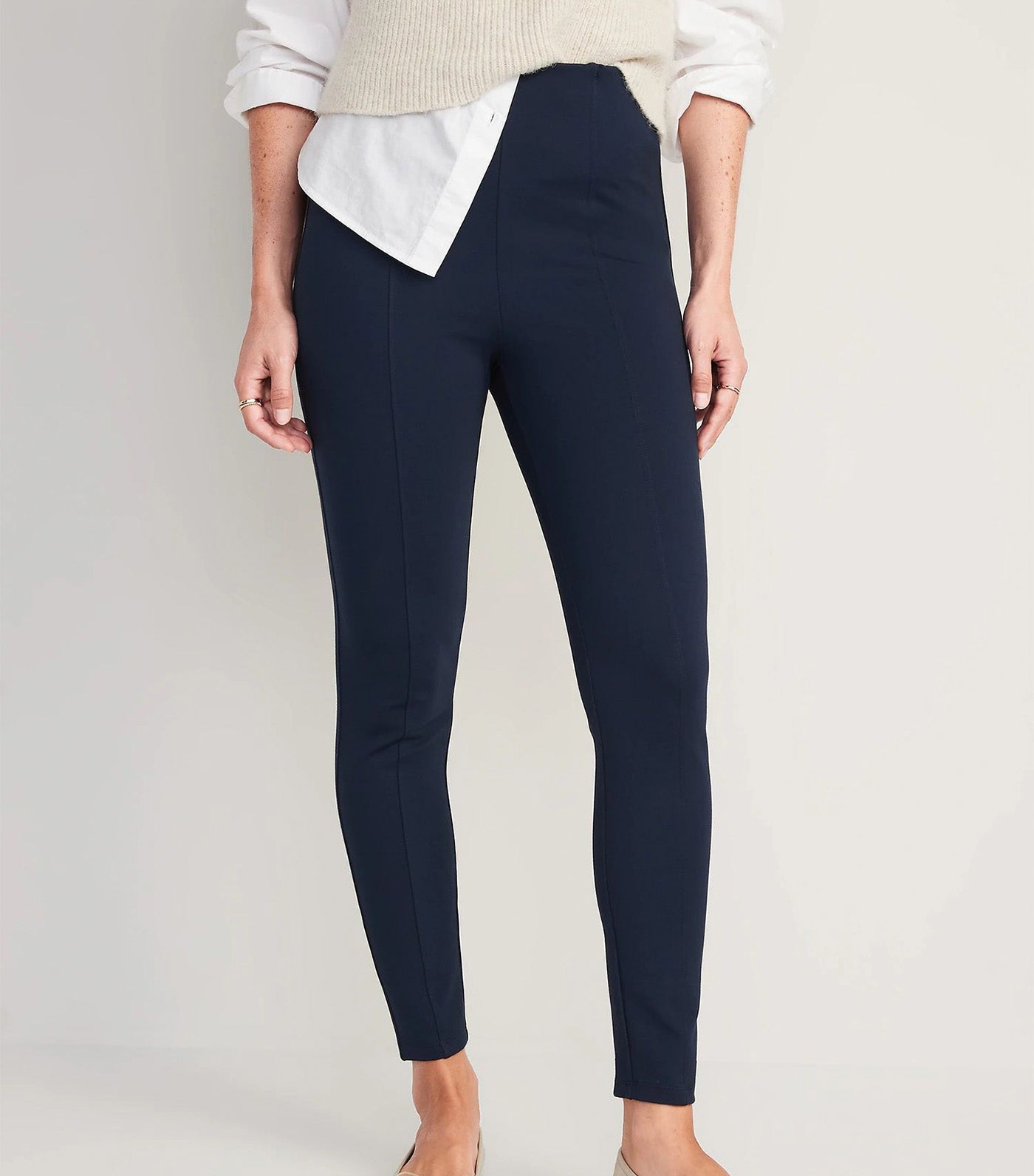 Extra High-Waisted Stevie Skinny Ankle Pants for Women In The Navy