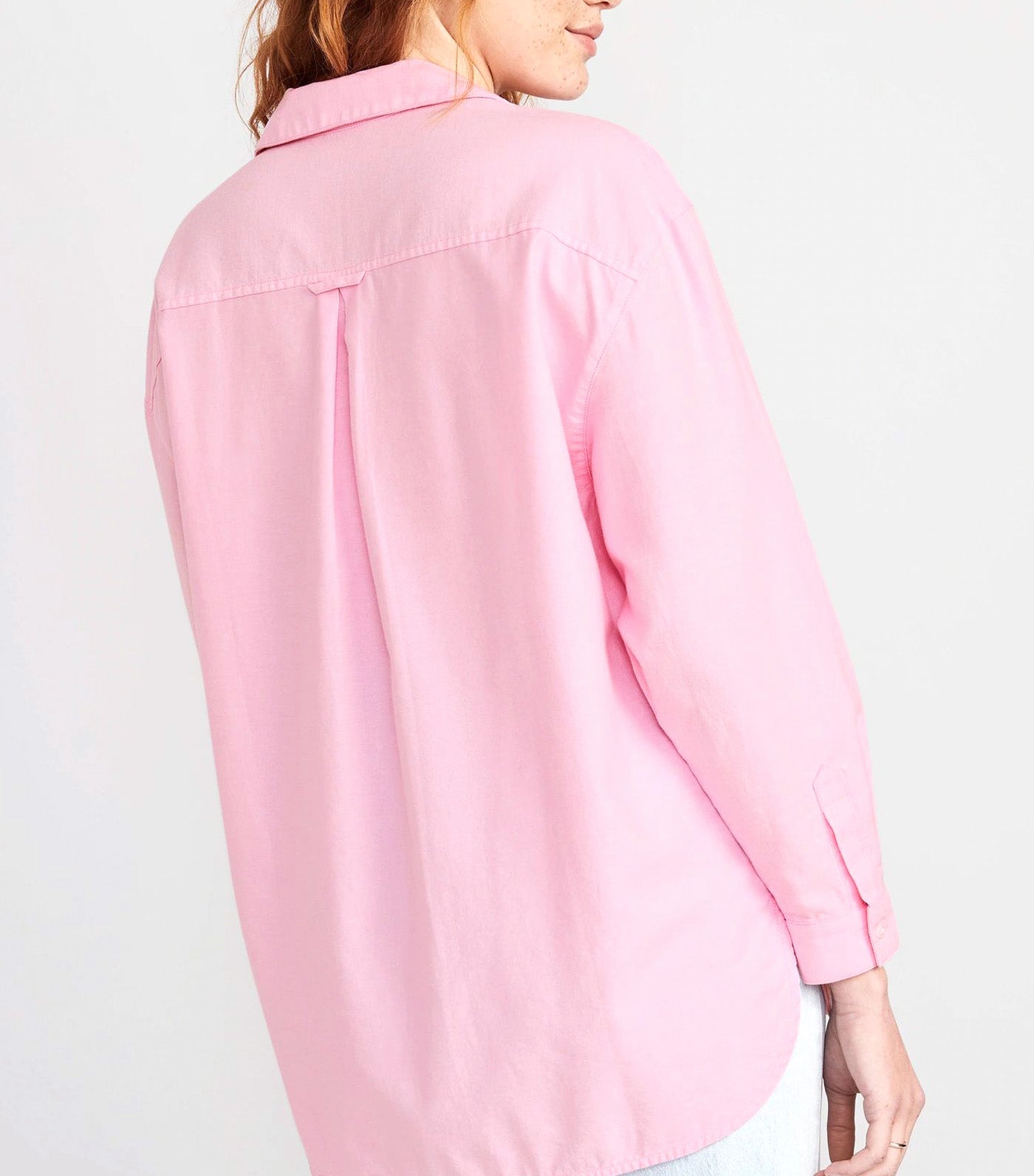 Oversized Boyfriend Shirt for Women Pink Trance