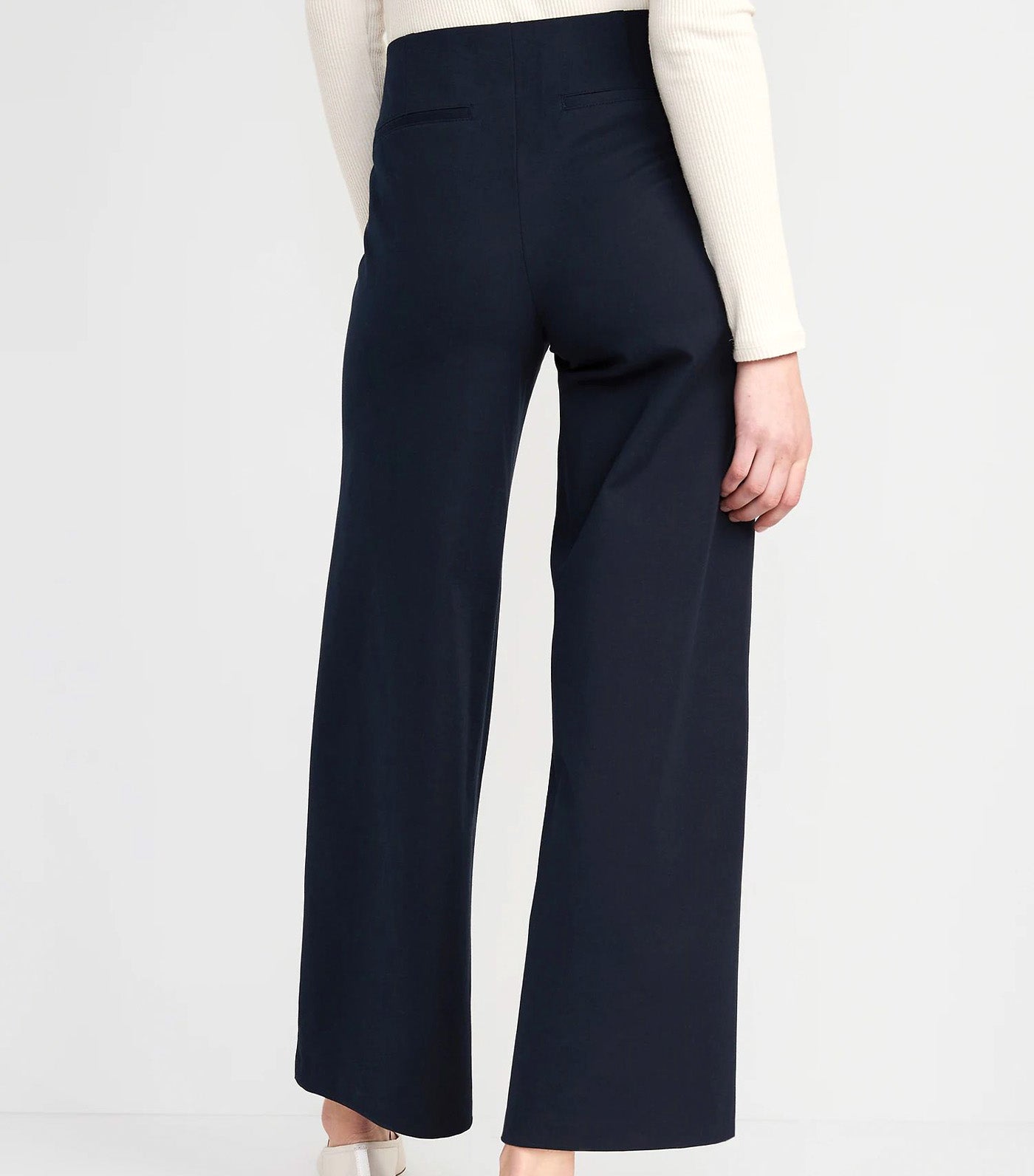 High-Waisted Pull-On Pixie Wide-Leg Pants for Women In The Navy