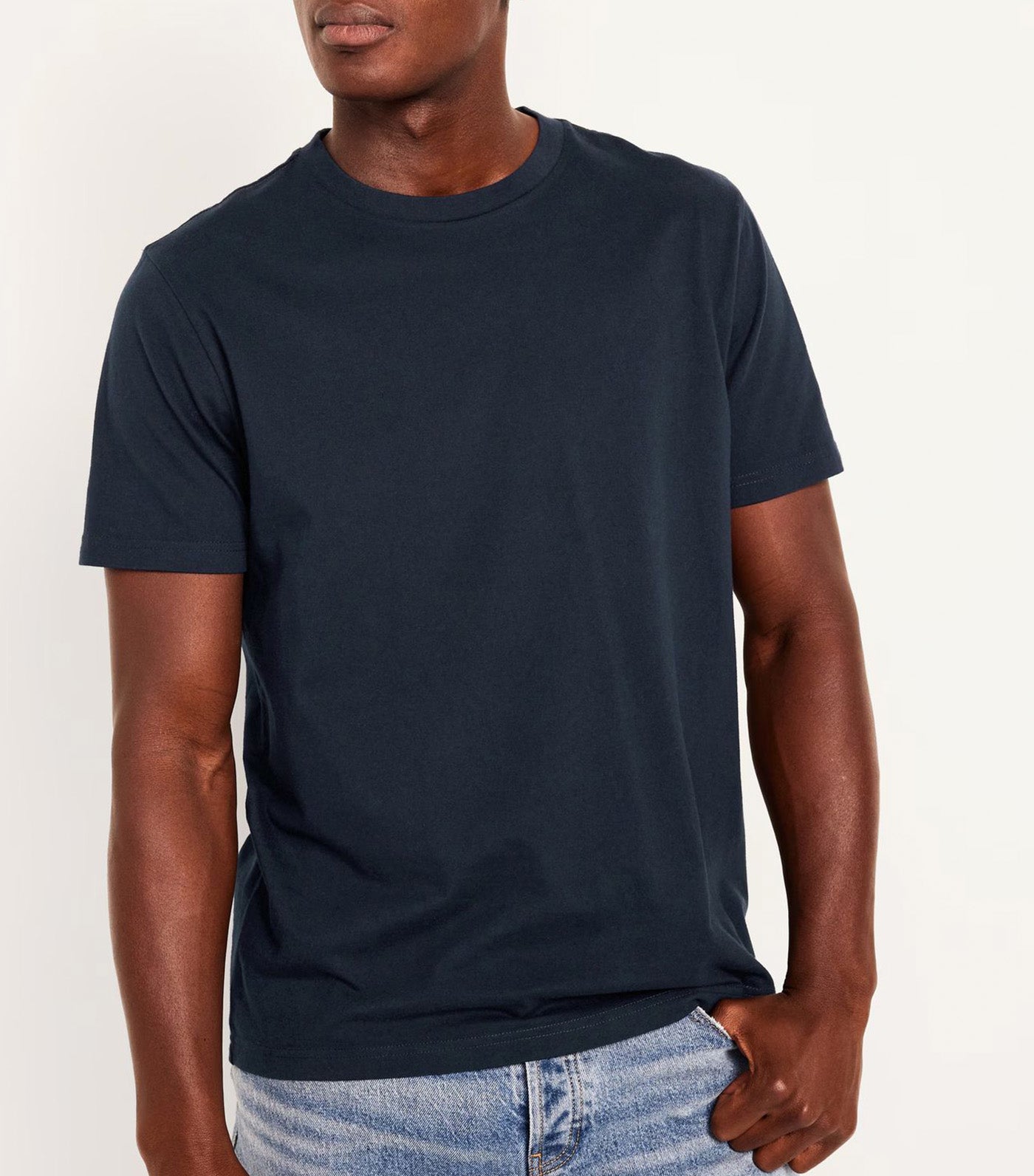 Crew-Neck T-Shirt for Men In The Navy