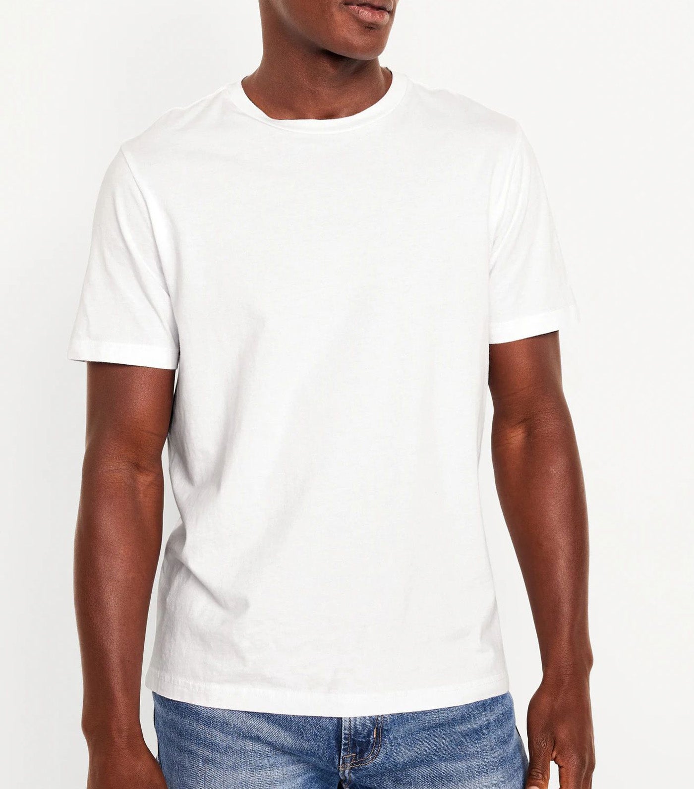 Crew-Neck T-Shirt for Men Calla Lily White