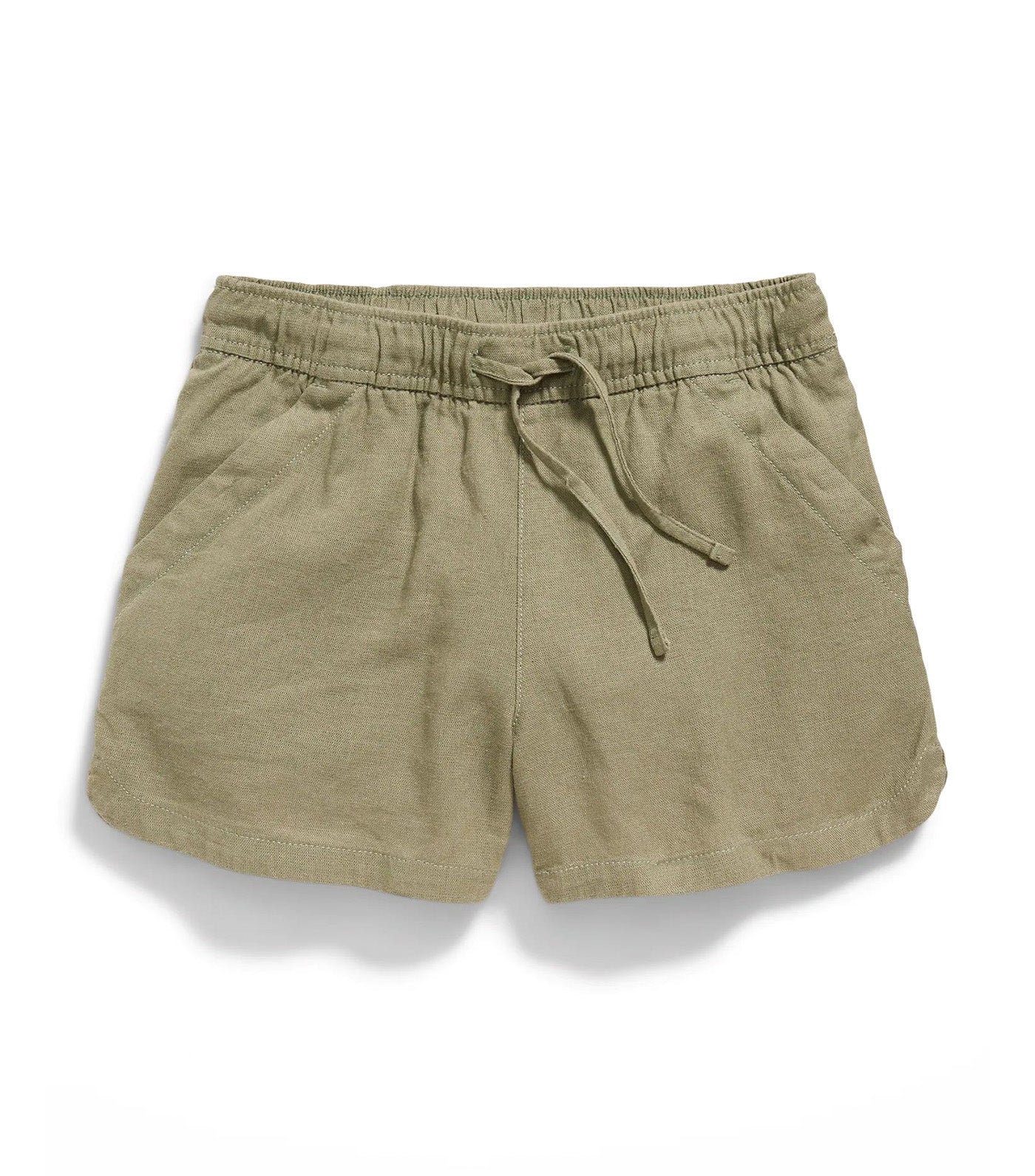 Linen-Blend Drawstring Shorts for Girls