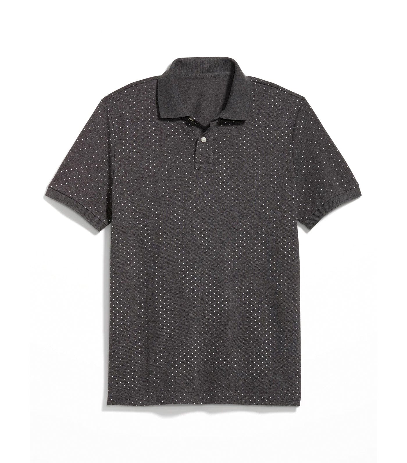 Classic Fit Pique Polo For Men On Black Dot