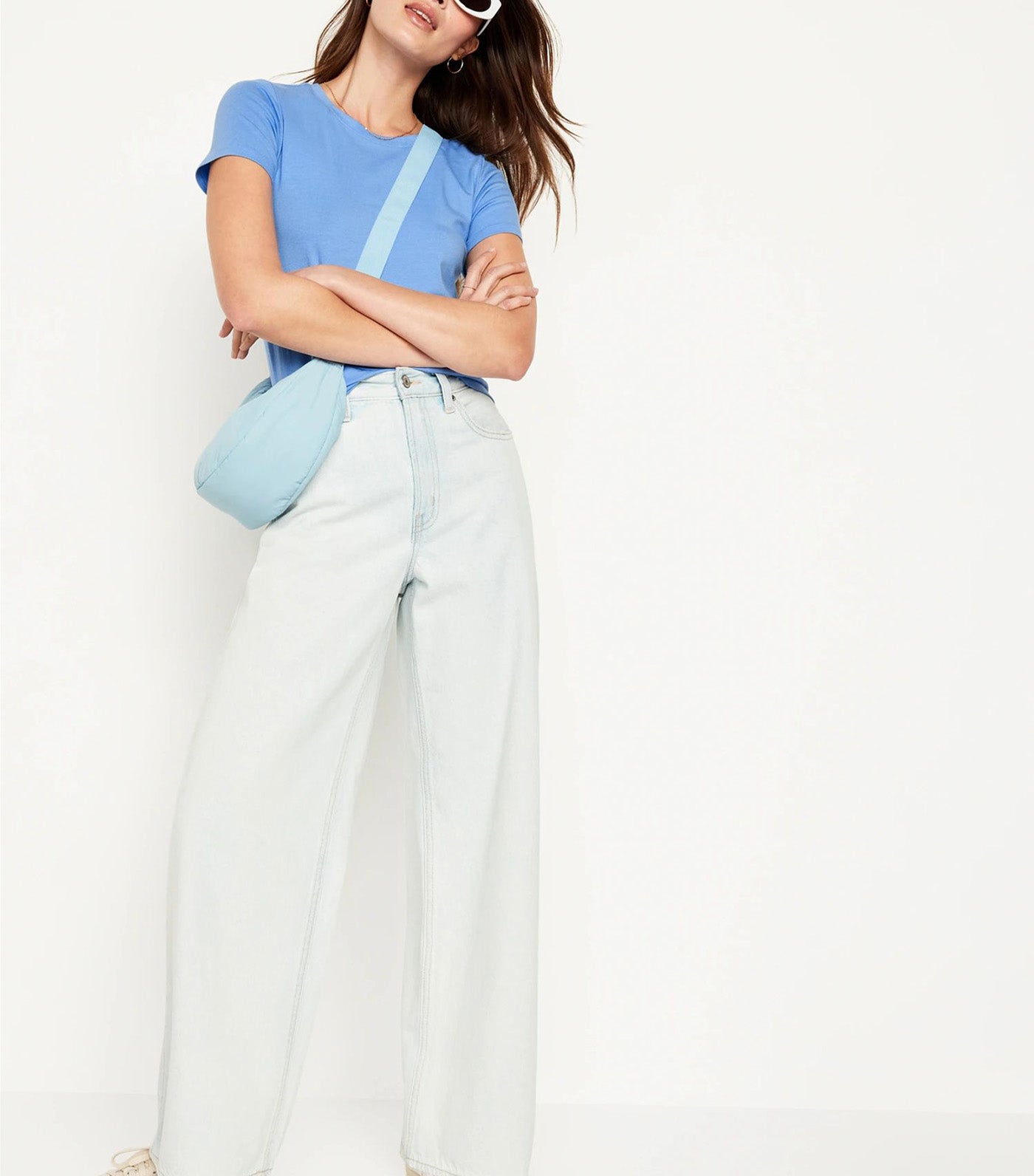 Cropped Slim-Fit T-Shirt For Women Baratheon Blue