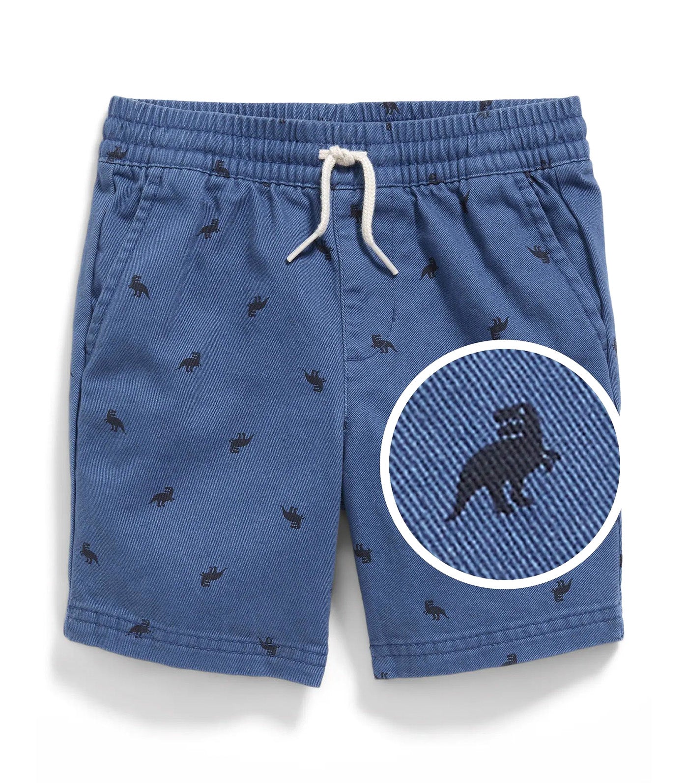 Printed Functional-Drawstring Shorts for Toddler Boys Dino