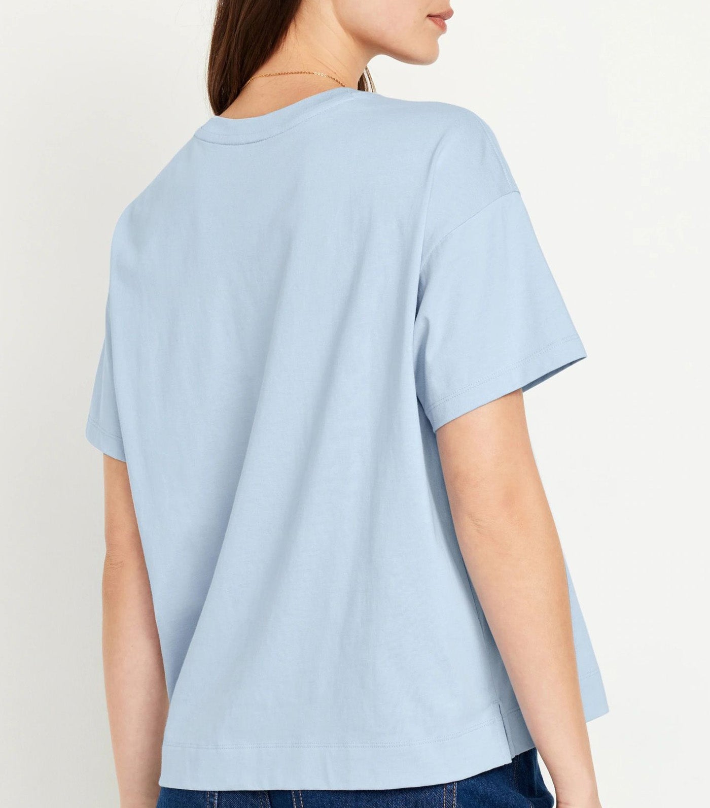 Vintage T-Shirt For Women Cashmere Blue