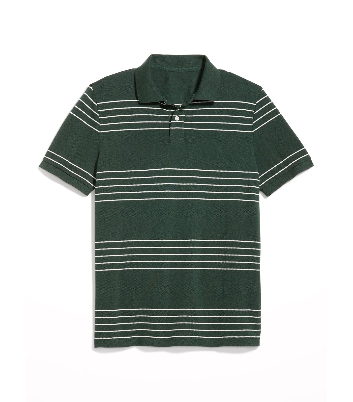 Classic Fit Pique Polo For Men Dark Bottle