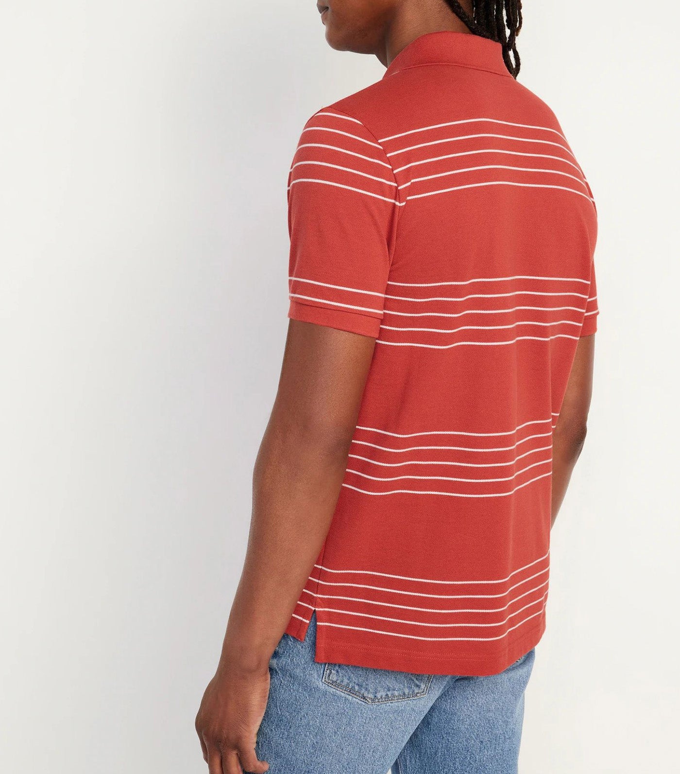 Classic Fit Pique Polo For Men Fired Clay