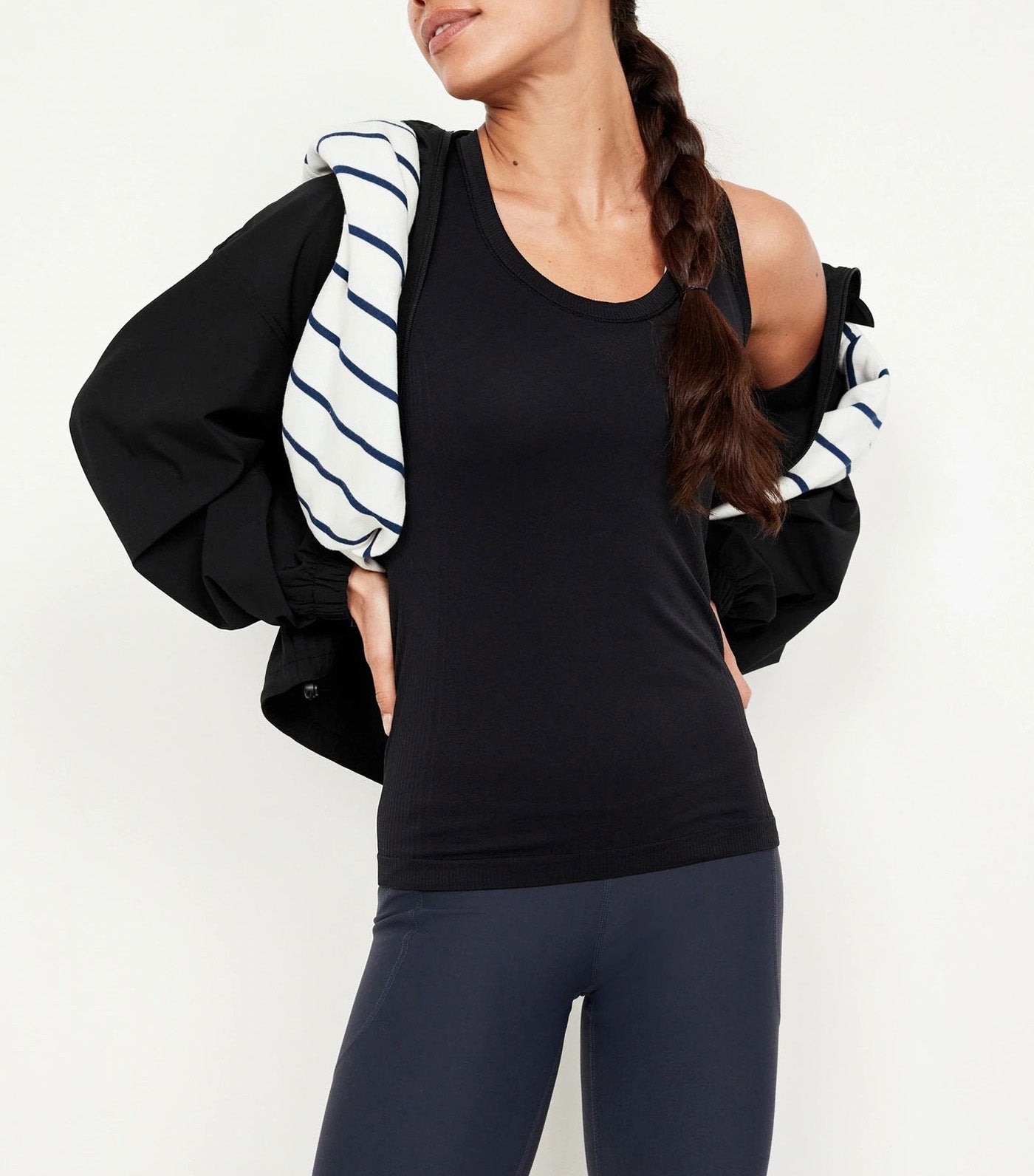 Seamless Performance Top for Women Black Jack