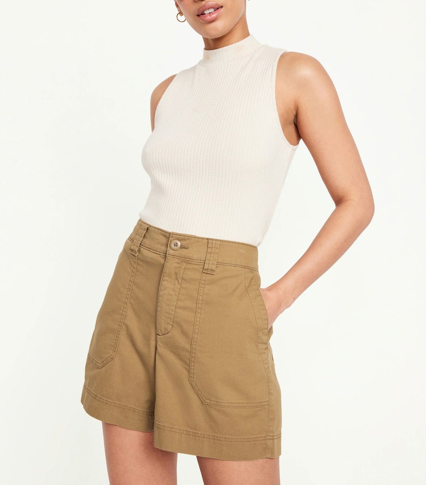 High-Waisted OGC Chino Shorts -- 5-inch inseam for Women Clifftop